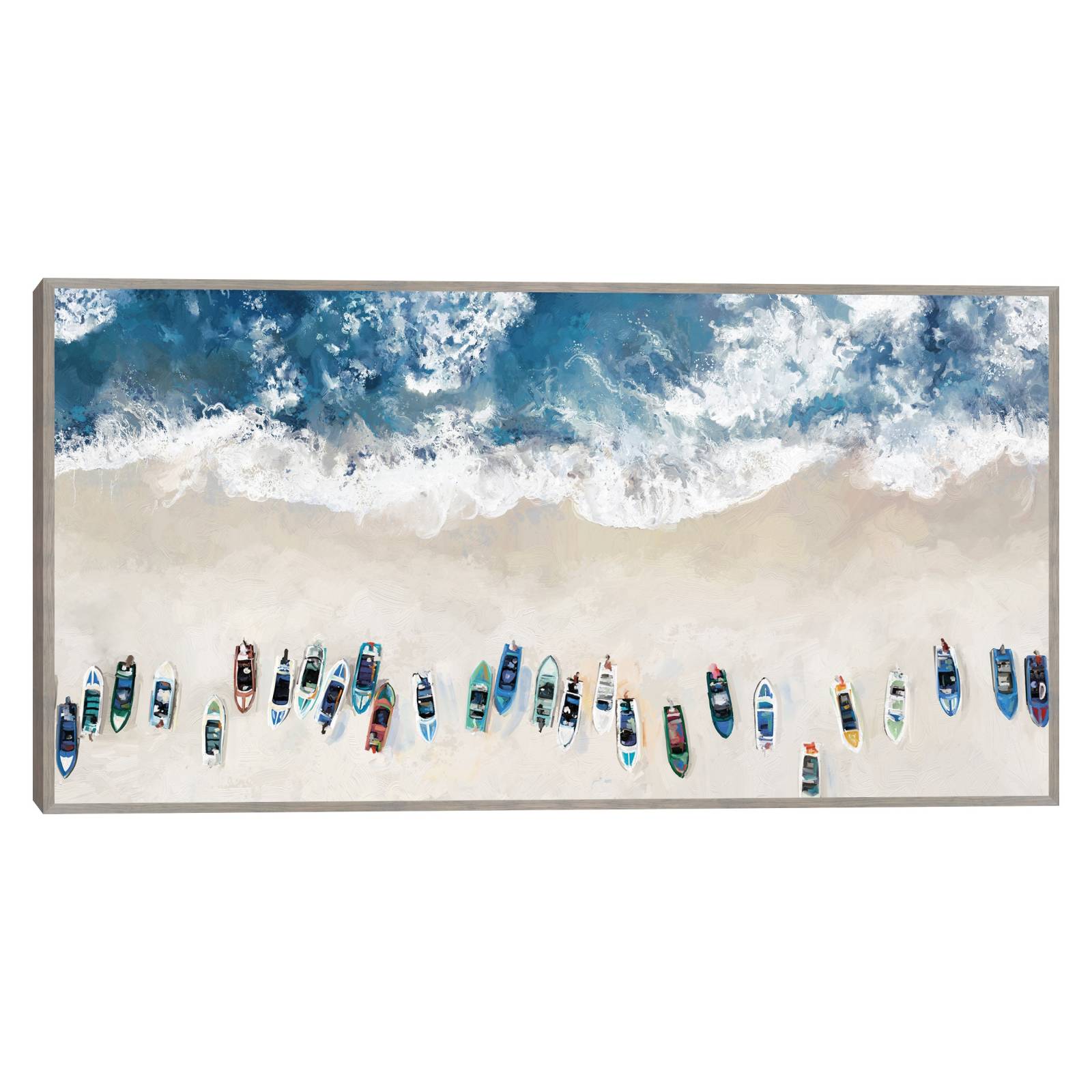 Cuadro Decorativo - playa abajo 66 cm x 124 cm