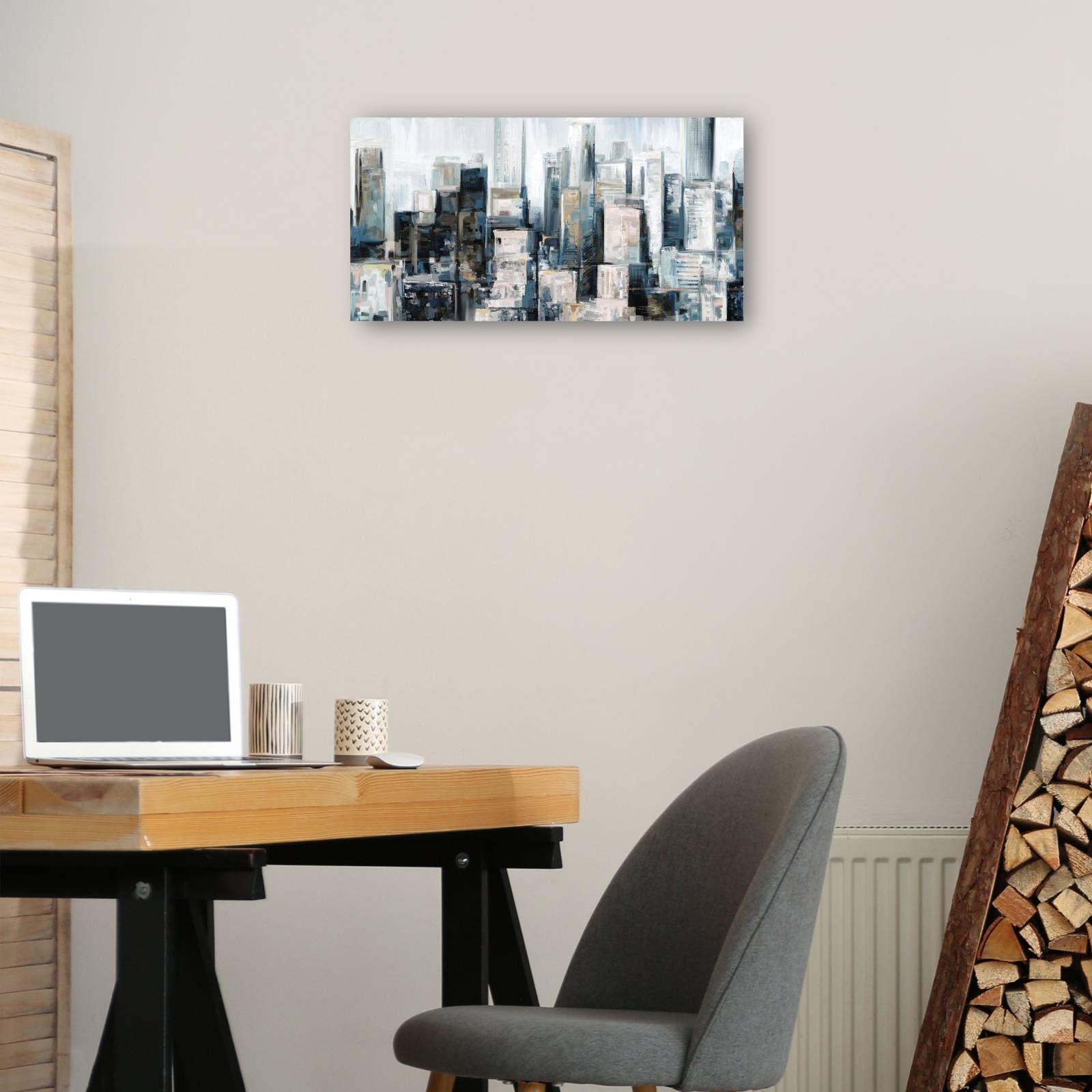 Cuadro Decorativo - Centro de la ciudad 33 cm x 63 cm