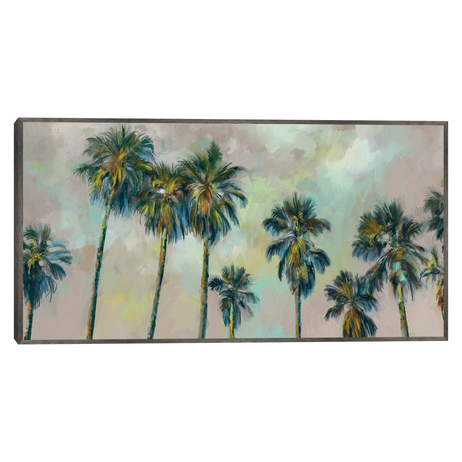 Cuadro Decorativo - Palmas panorámicas 66 cm x 124 cm