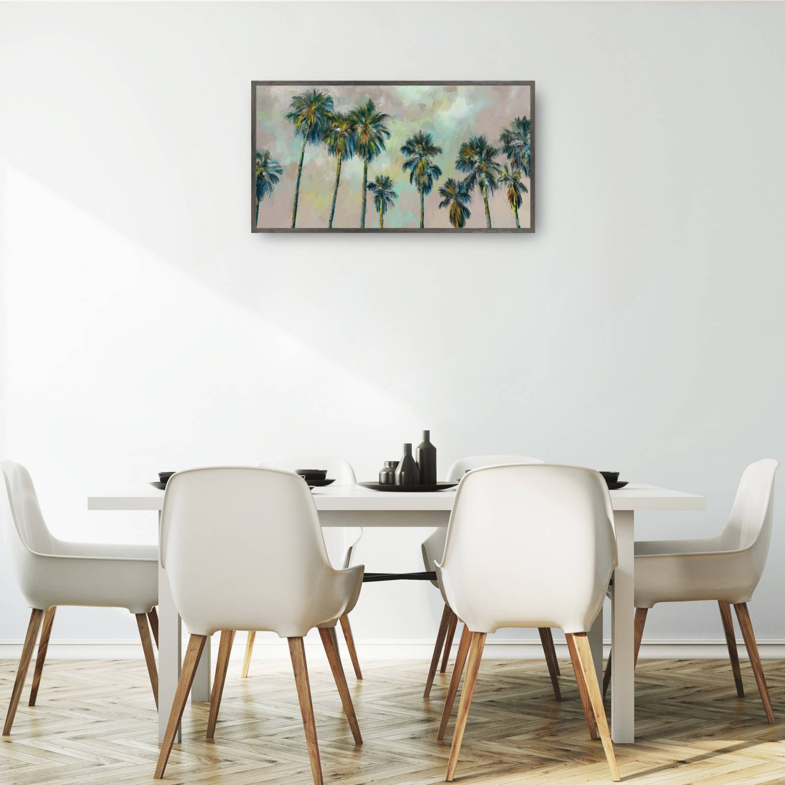 Cuadro Decorativo - Palmas panorámicas 66 cm x 124 cm