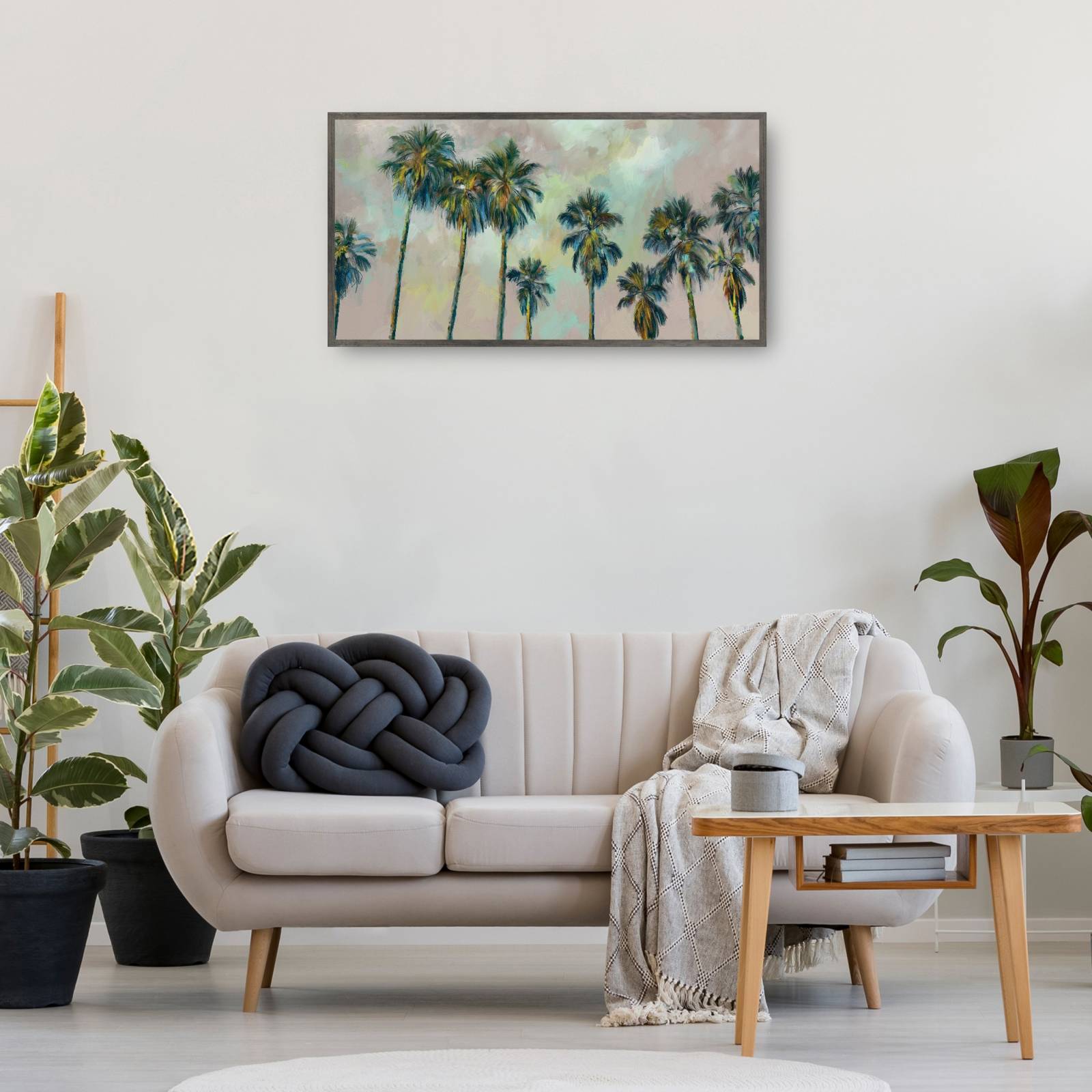 Cuadro Decorativo - Palmas panorámicas 66 cm x 124 cm