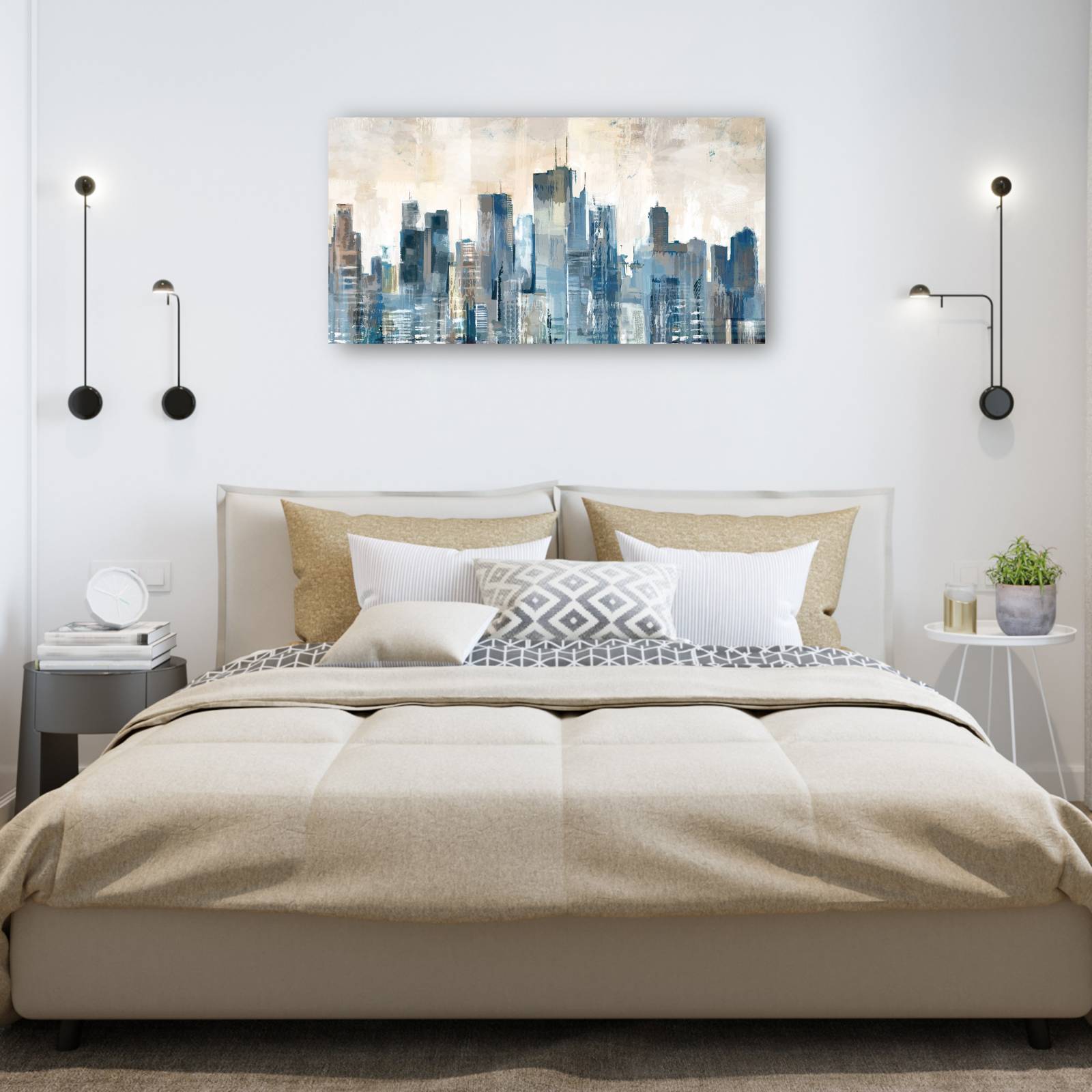 Cuadro Decorativo - Blues urbano 71 cm x 137 cm