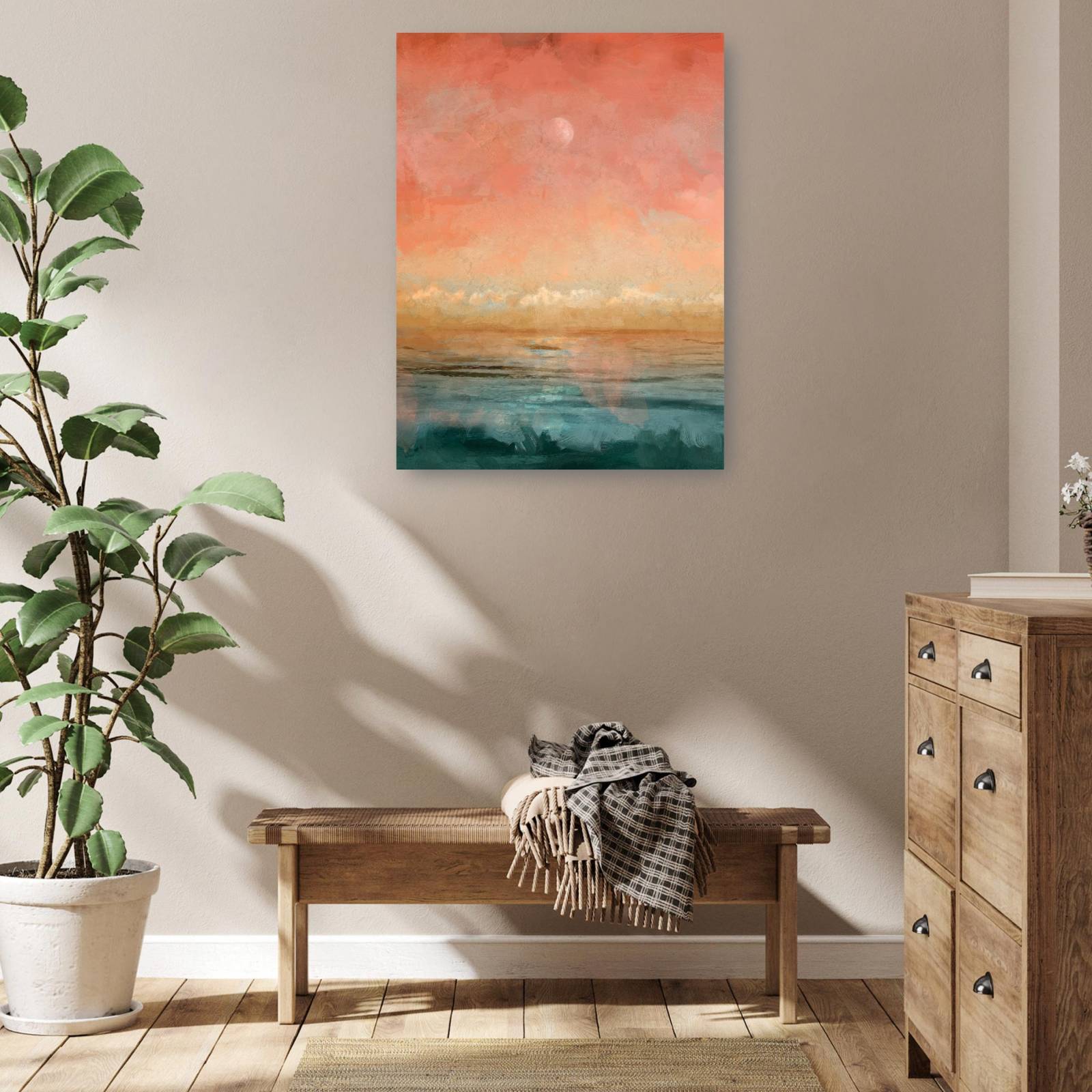 Cuadro Decorativo - Resplandor lunar 102 cm x 76 cm