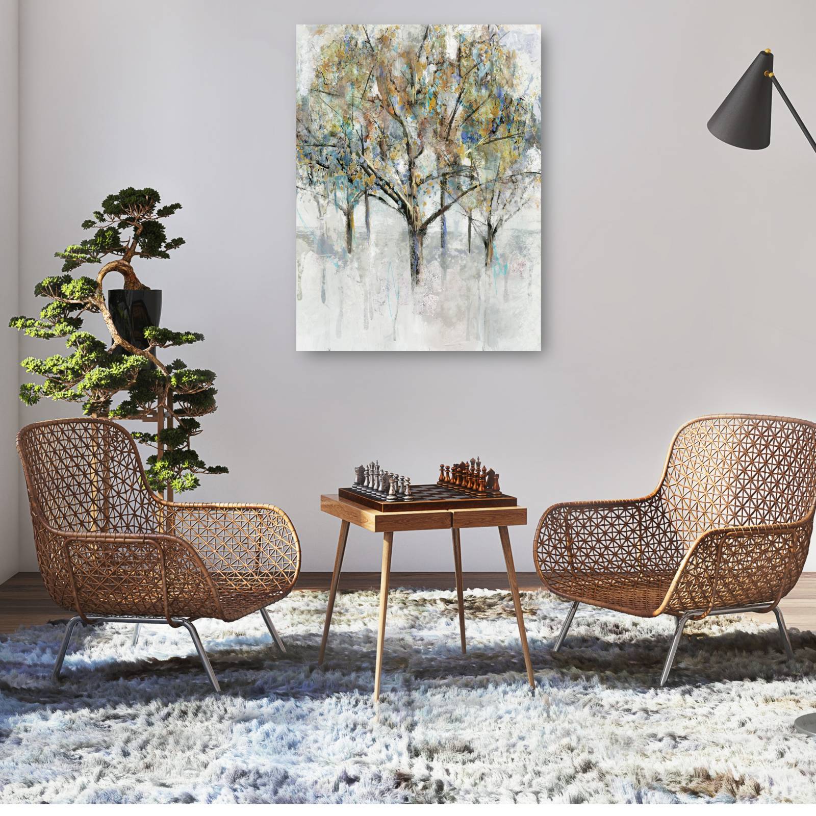 Cuadro Decorativo - En el bloque de Cora 92 cm x 69 cm