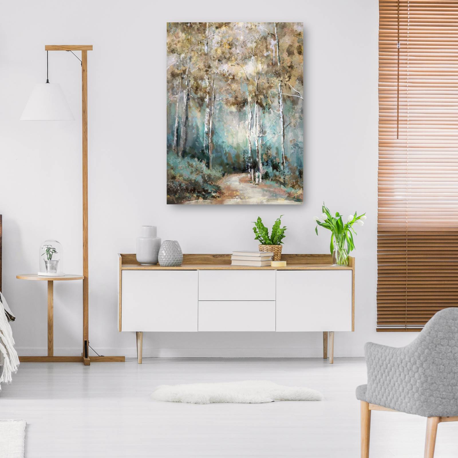 Cuadro Decorativo - Camino sinuoso 102 cm x 76 cm