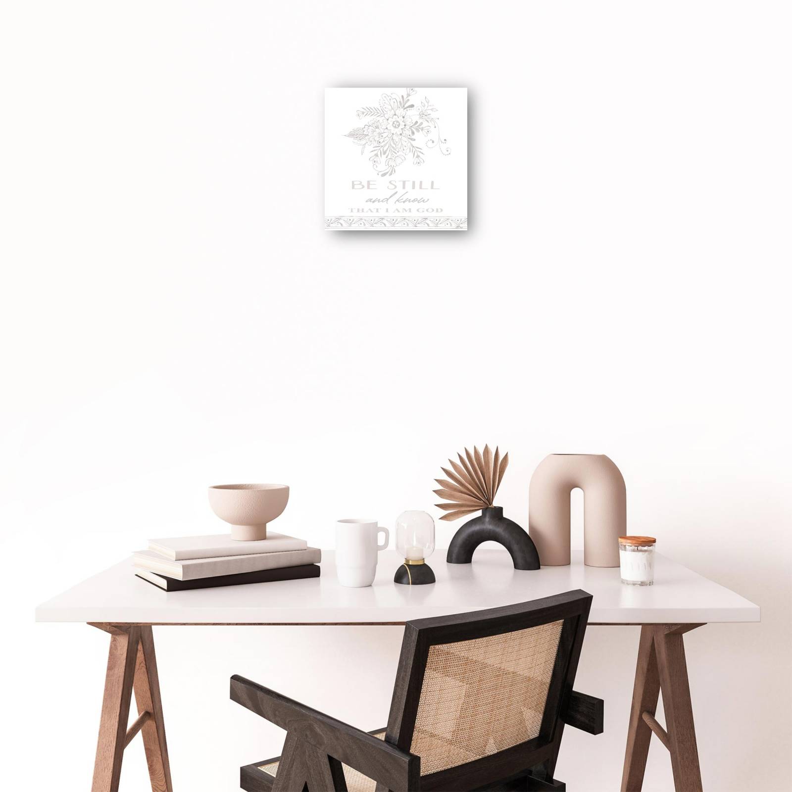 Cuadro Decorativo Quedese quieto y sepa 36 cm x 36 cm