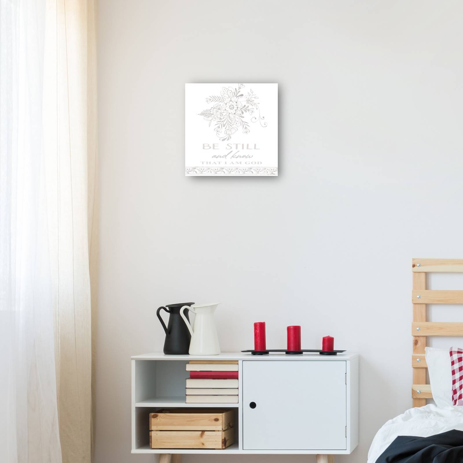 Cuadro Decorativo Quedese quieto y sepa 36 cm x 36 cm