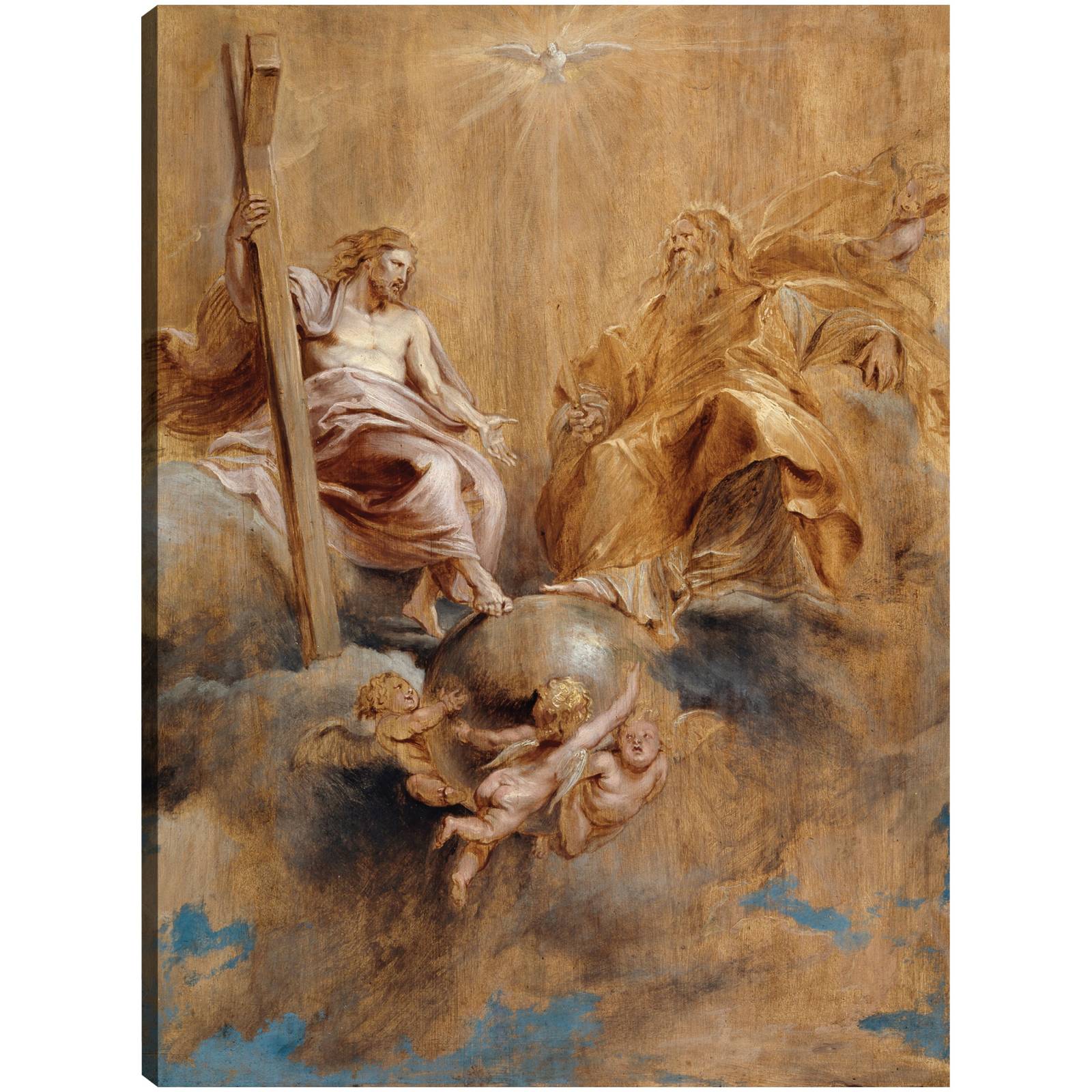 Cuadro Decorativo La Santisima Trinidad 30 cm x 41 cm