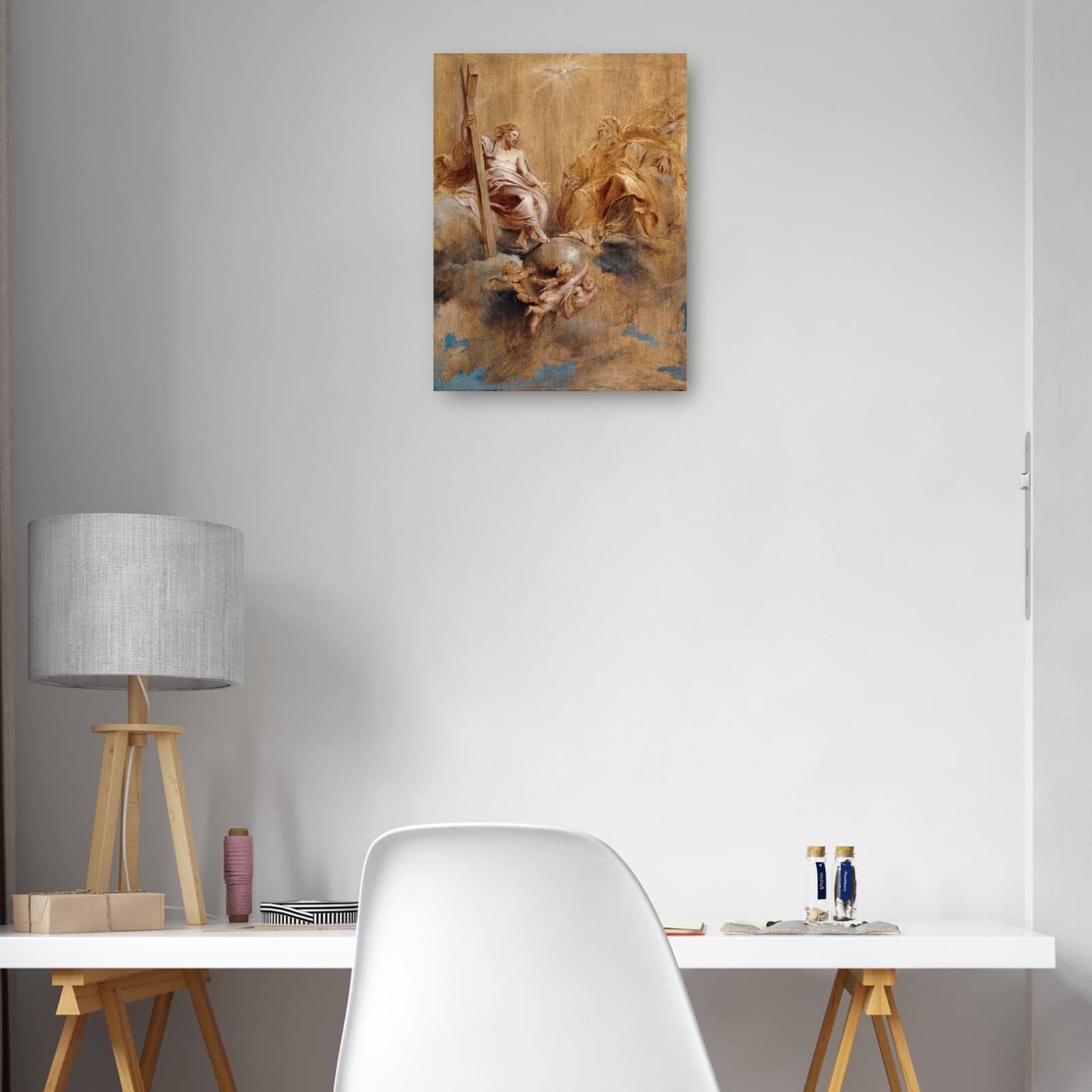Cuadro Decorativo La Santisima Trinidad 30 cm x 41 cm
