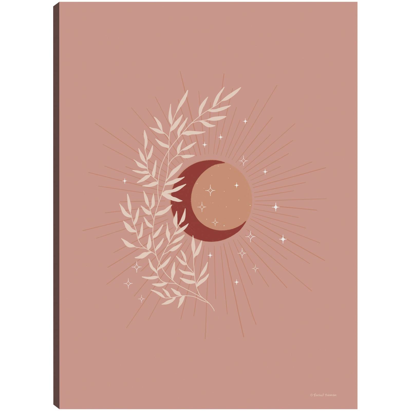 Cuadro Decorativo La Luna  el Sol y la Tierra 30 cm x 41 cm