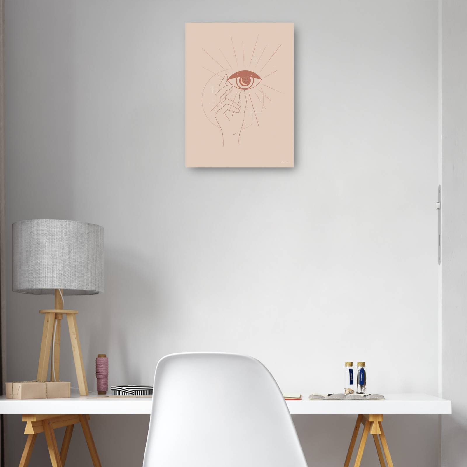 Cuadro Decorativo Todo esta en los ojos del espectador 30 cm x 41 cm