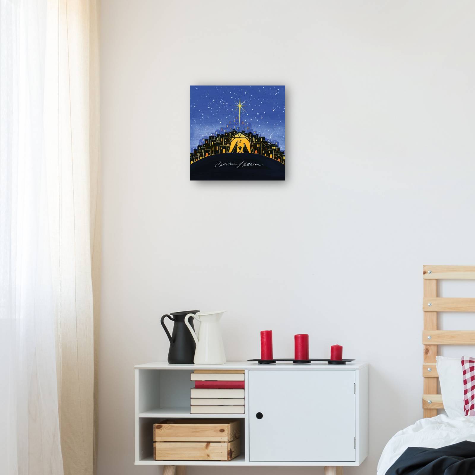 Cuadro Decorativo Belen 36 cm x 36 cm