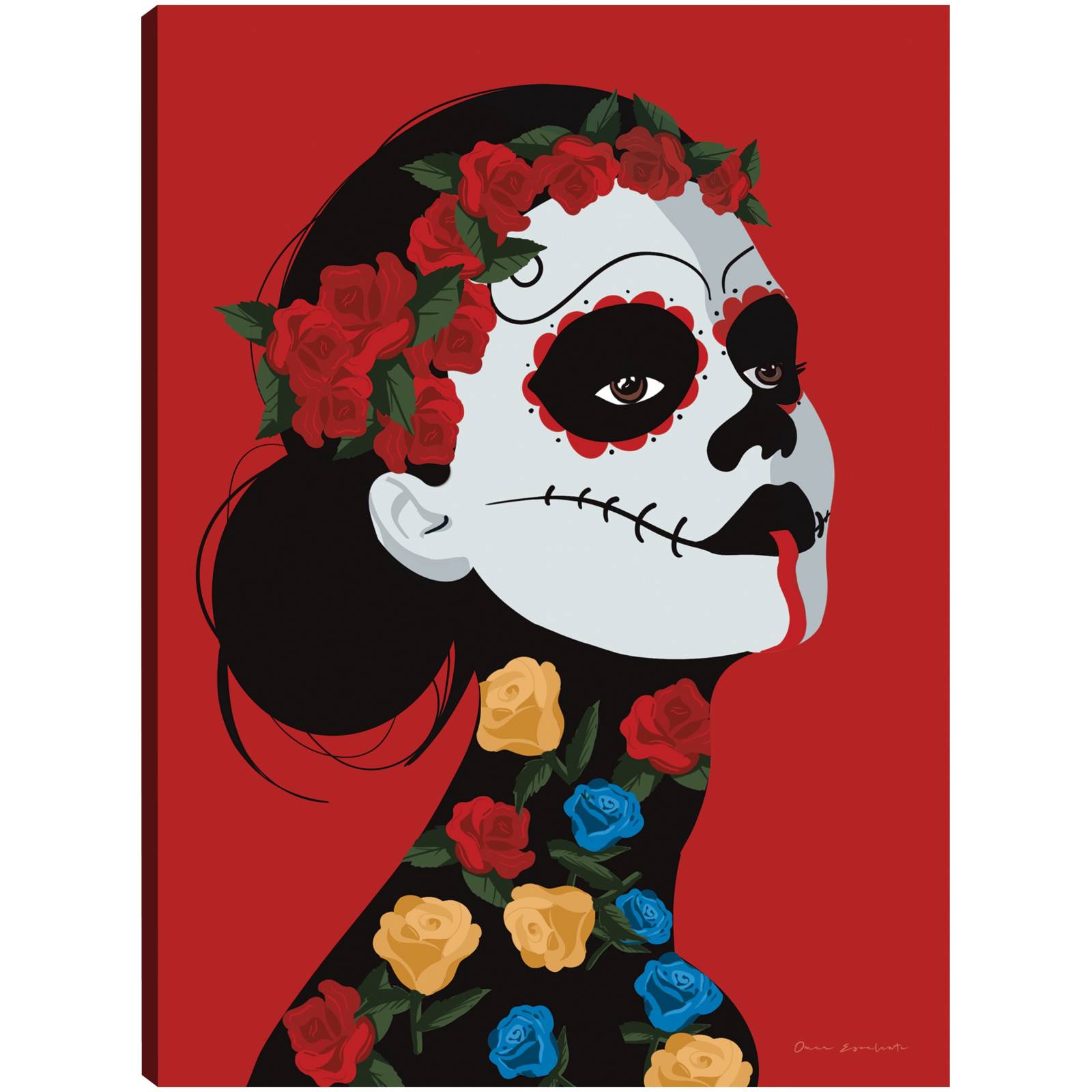 Cuadro Decorativo Dia de los Muertos I 38 cm x 51 cm