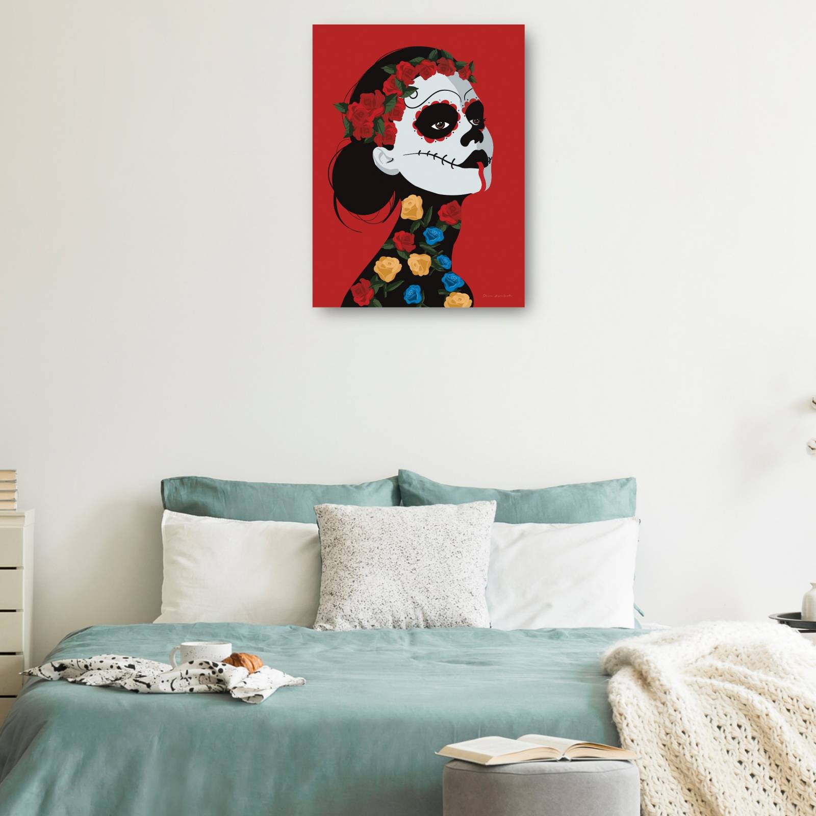 Cuadro Decorativo Dia de los Muertos I 38 cm x 51 cm