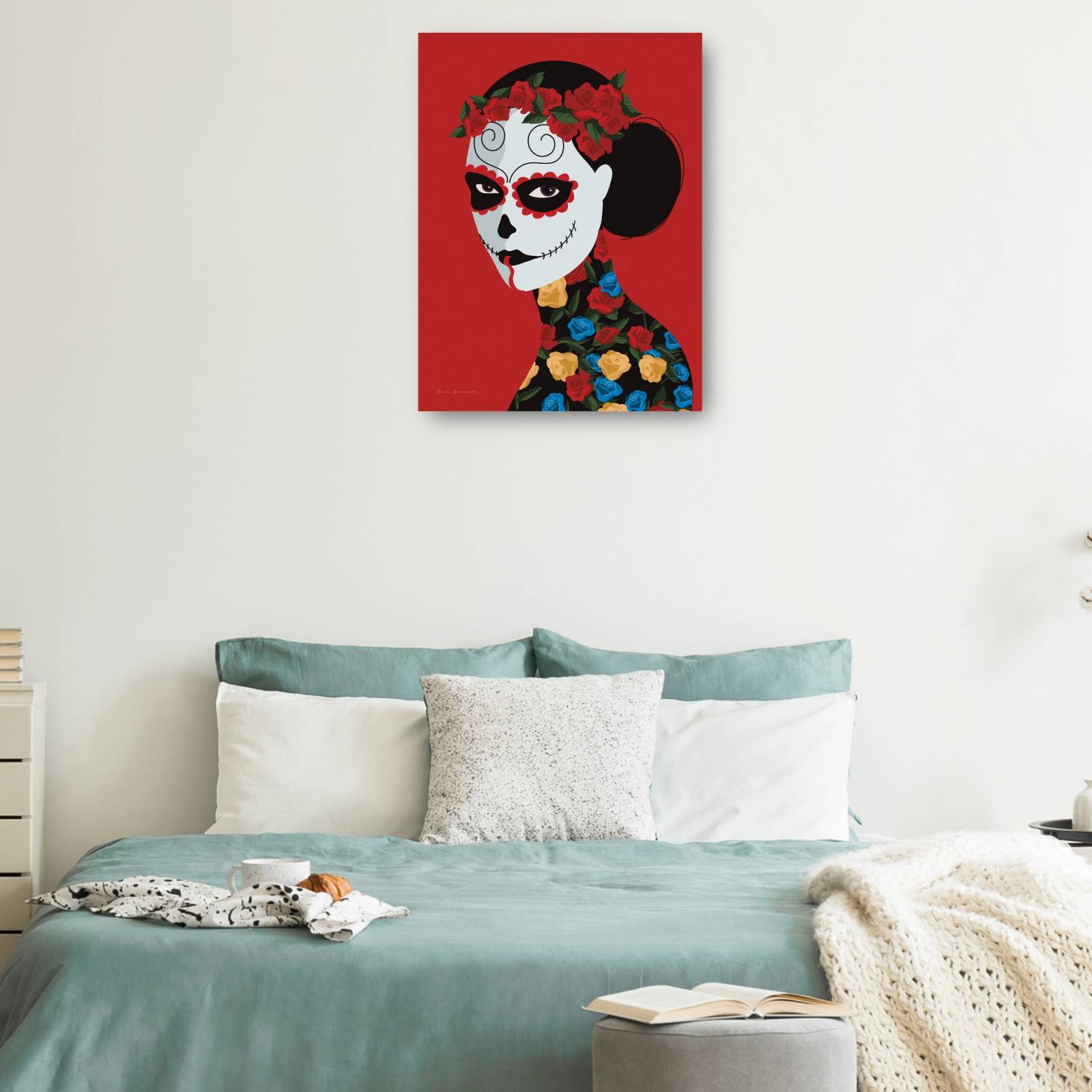 Cuadro Decorativo Dia de los Muertos II 53 cm x 71 cm