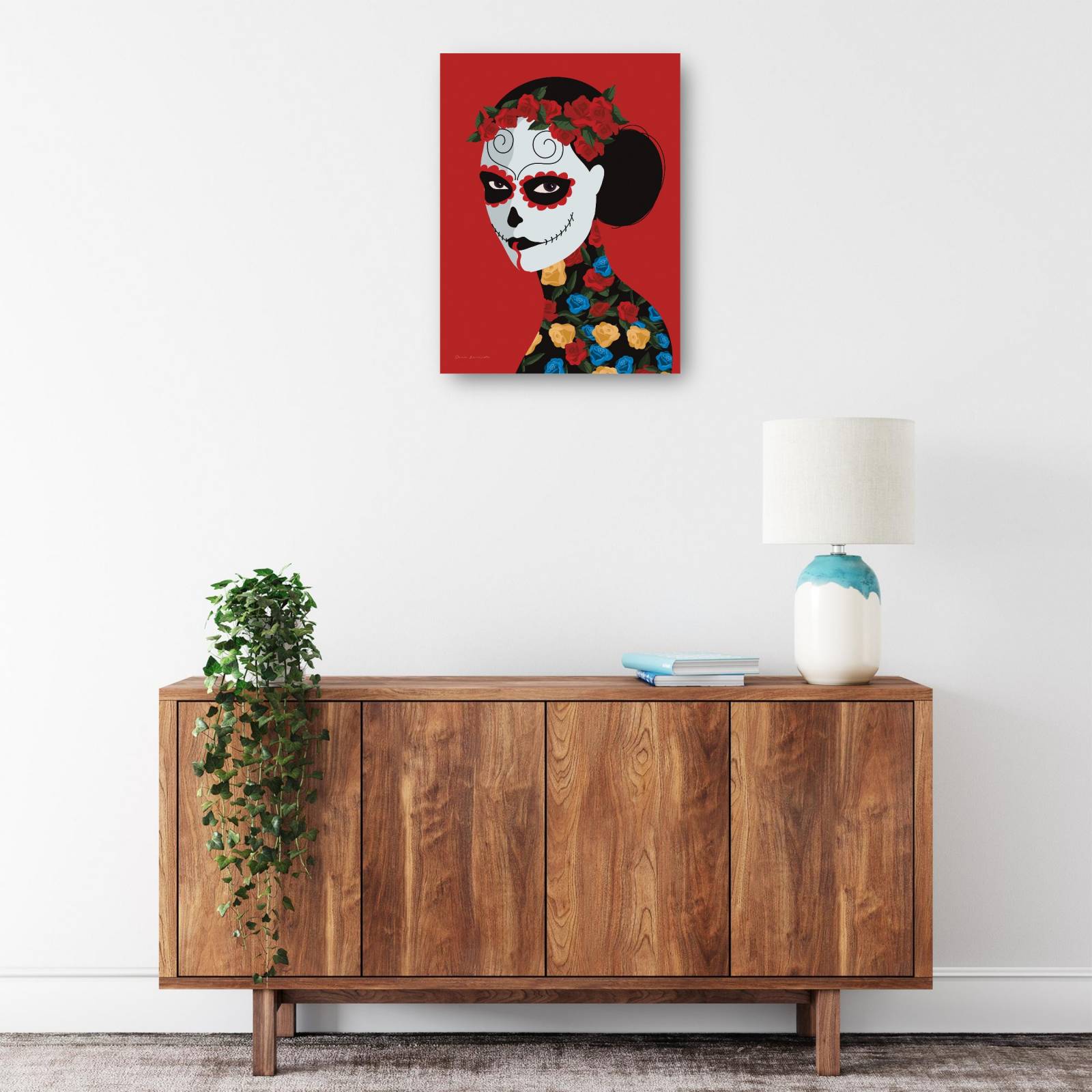 Cuadro Decorativo Dia de los Muertos II 53 cm x 71 cm