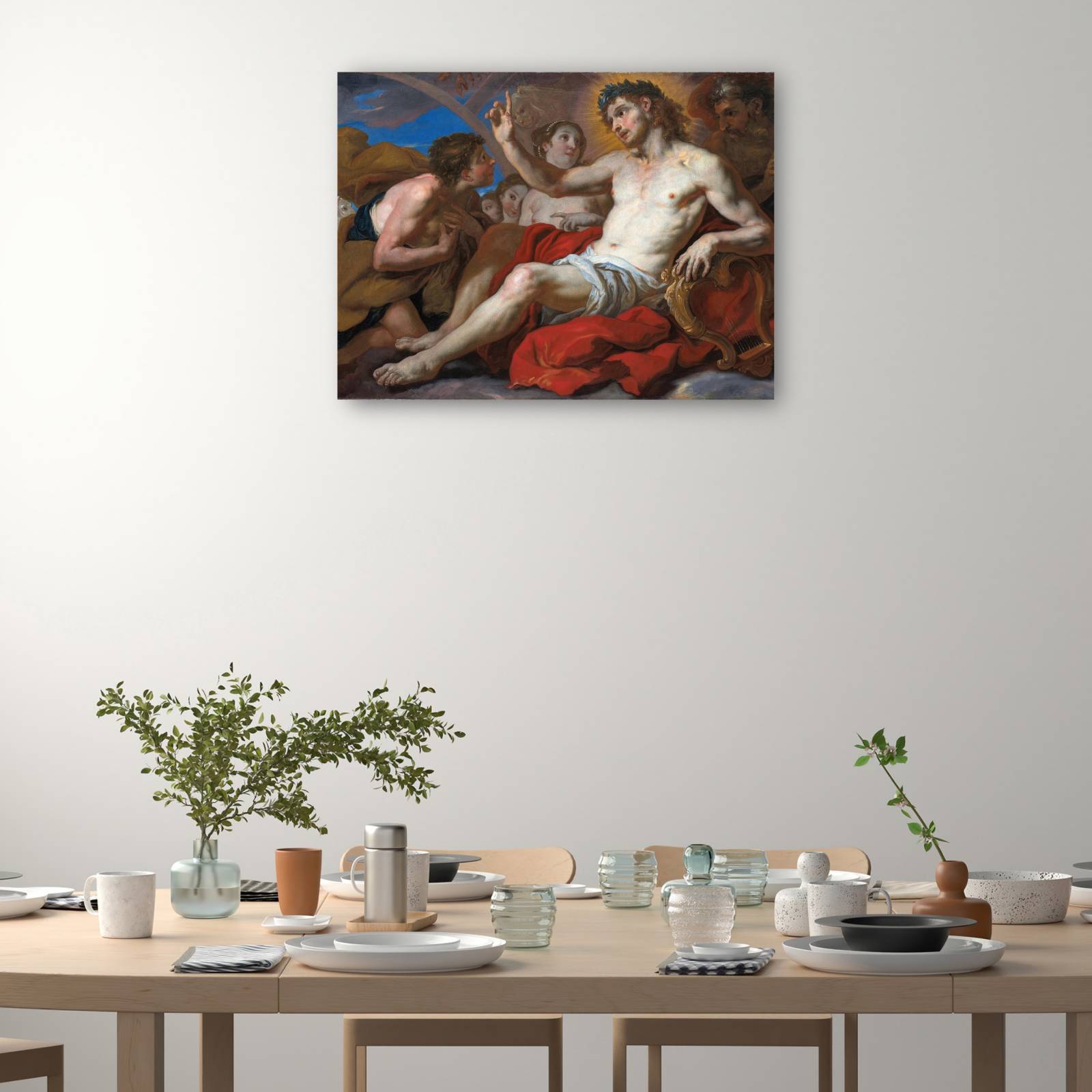 Cuadro Decorativo Apolo otorgando permiso a Phaeton para conducir el carro del sol 51 cm x 38 cm