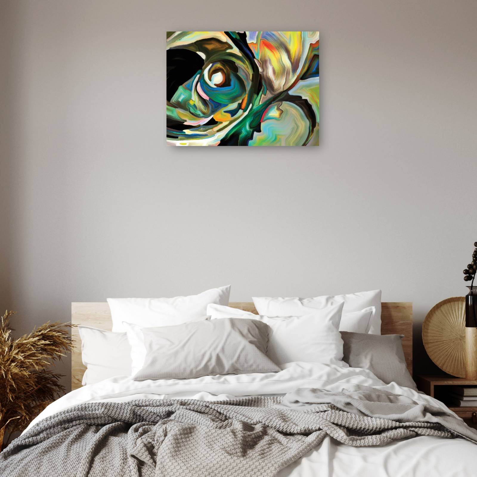 Cuadro Decorativo Las formas verdes dentro 41 cm x 30 cm