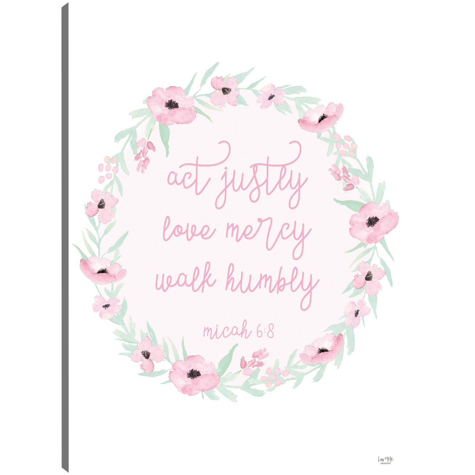 Cuadro Decorativo Actuar con justicia 30 cm x 41 cm