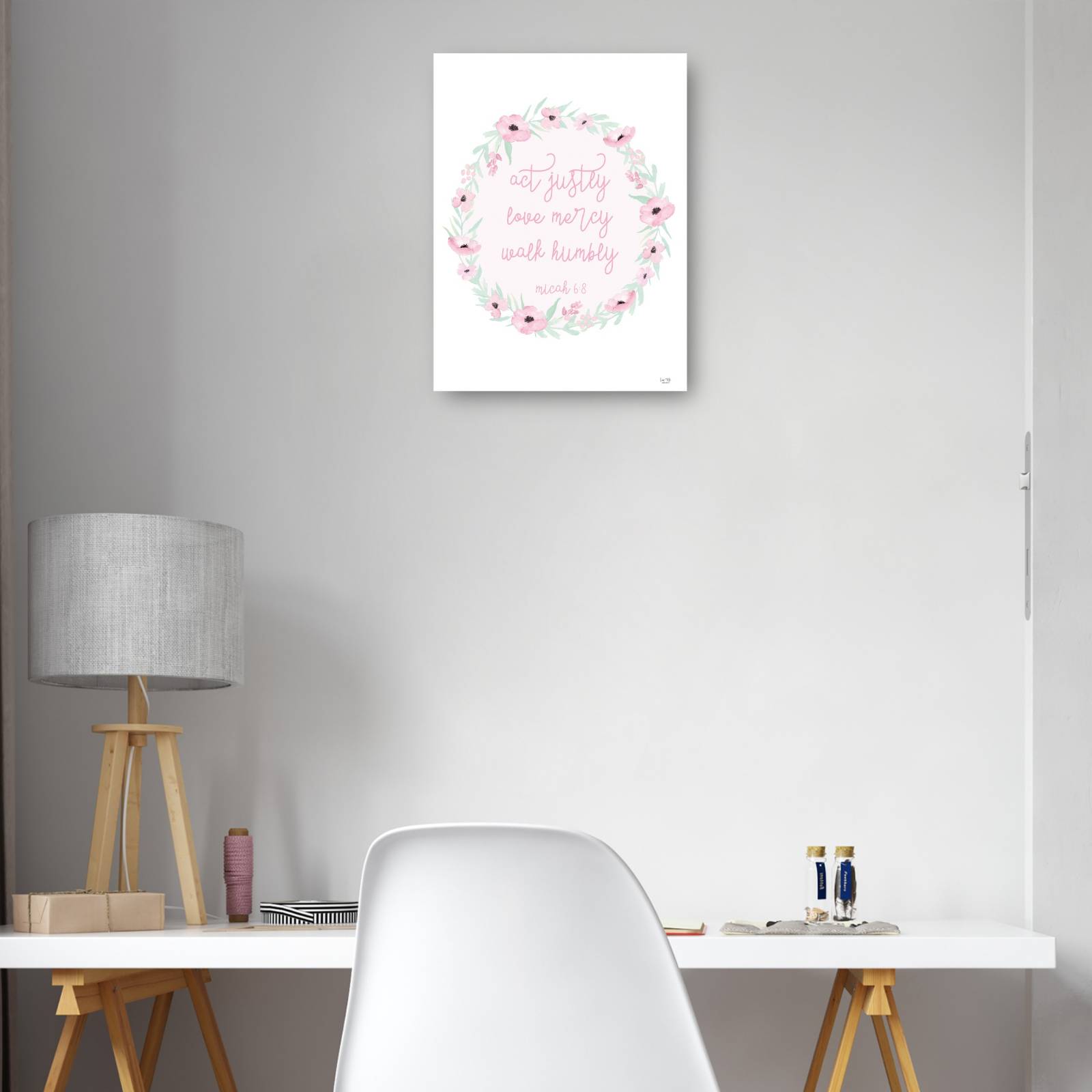 Cuadro Decorativo Actuar con justicia 30 cm x 41 cm