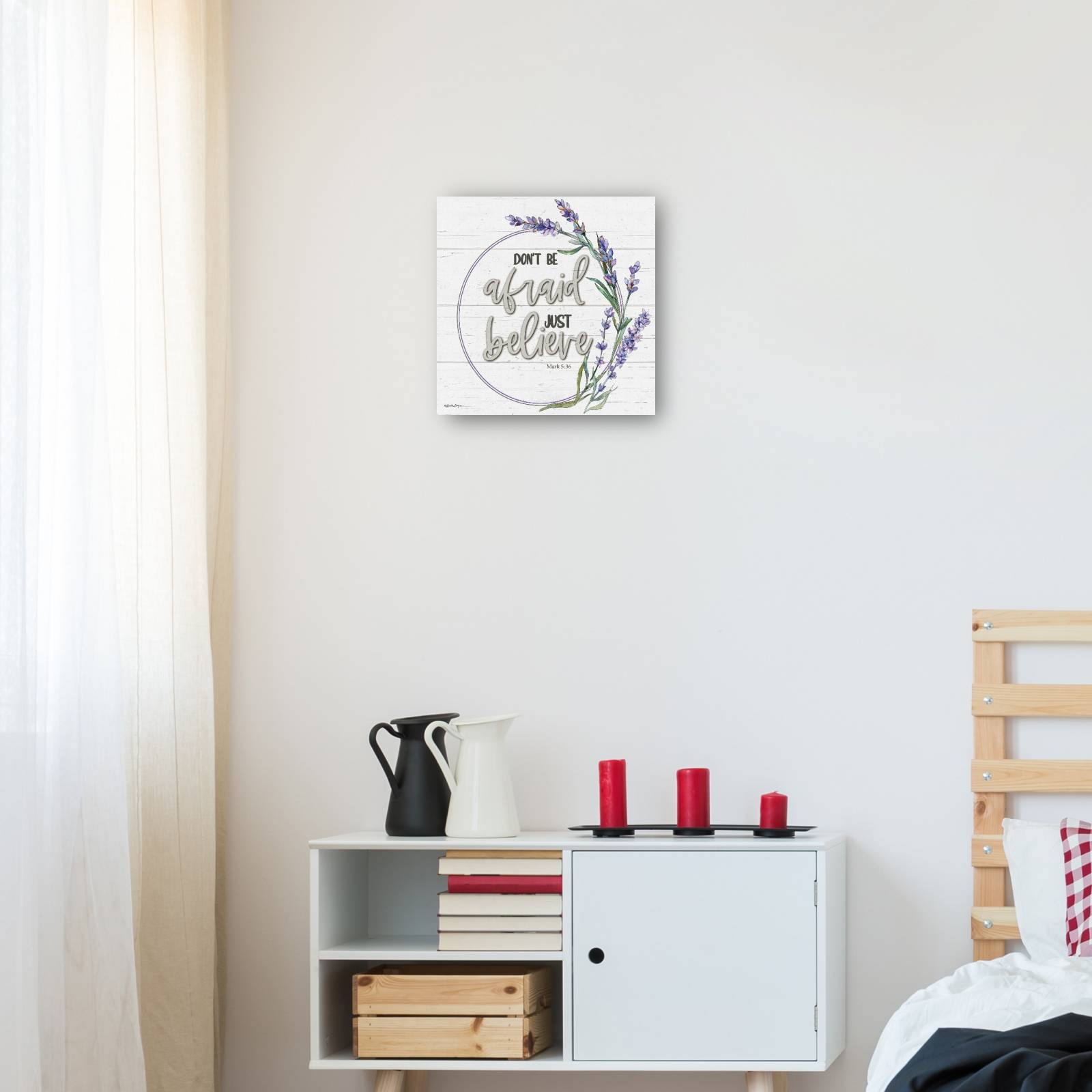 Cuadro Decorativo No tengas miedo 46 cm x 46 cm