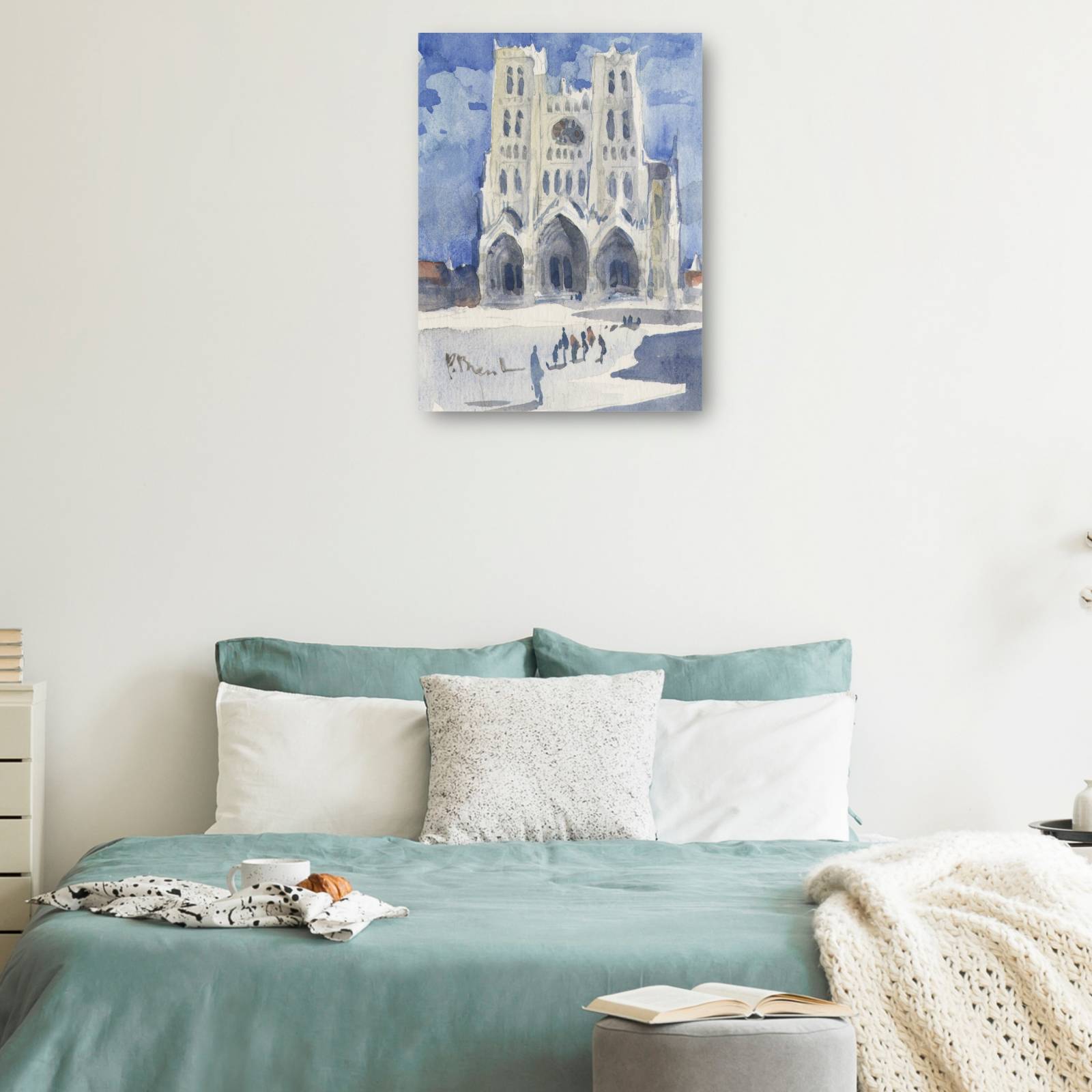 Cuadro Decorativo Catedral de Amiens 38 cm x 51 cm