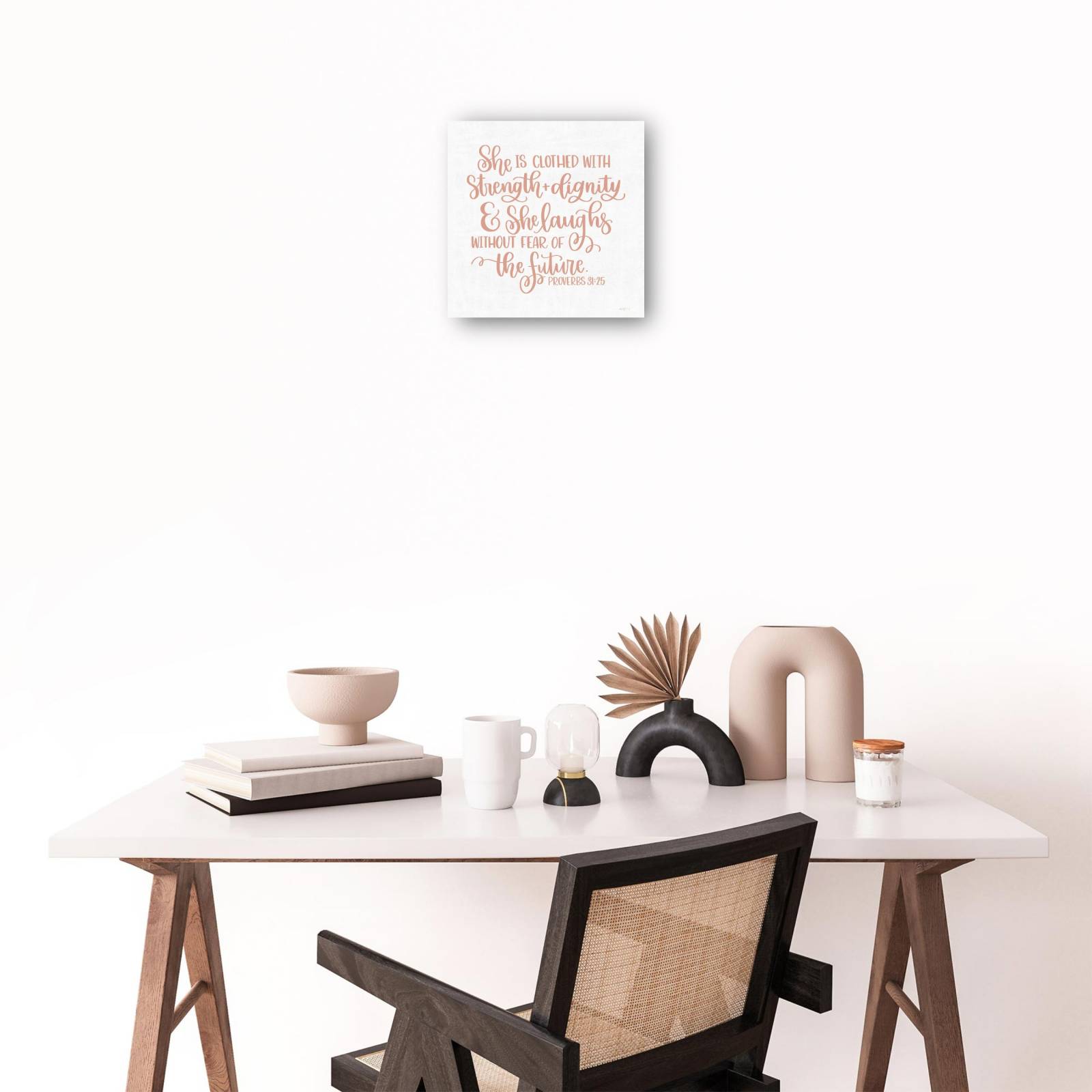 Cuadro Decorativo Fuerza y Dignidad 36 cm x 36 cm