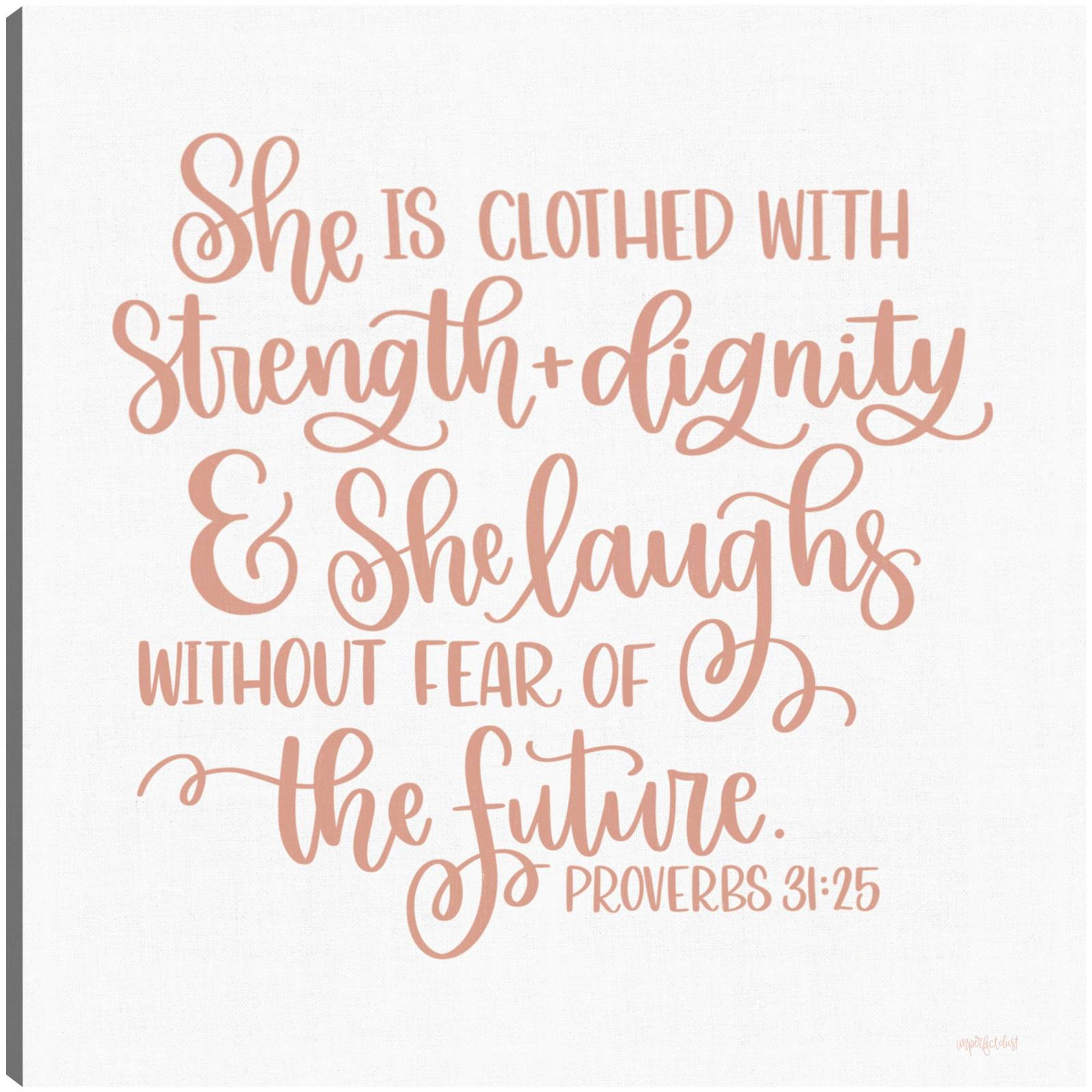 Cuadro Decorativo Fuerza y Dignidad 46 cm x 46 cm