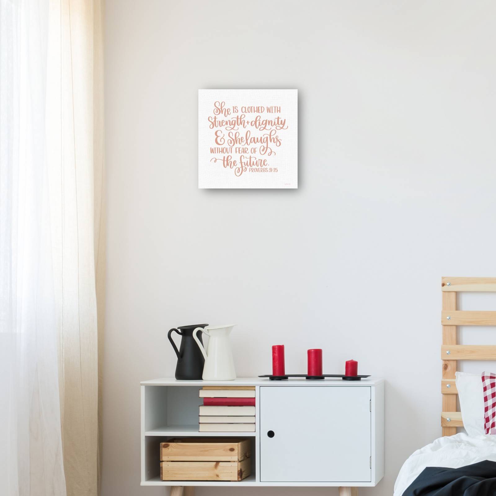 Cuadro Decorativo Fuerza y Dignidad 46 cm x 46 cm