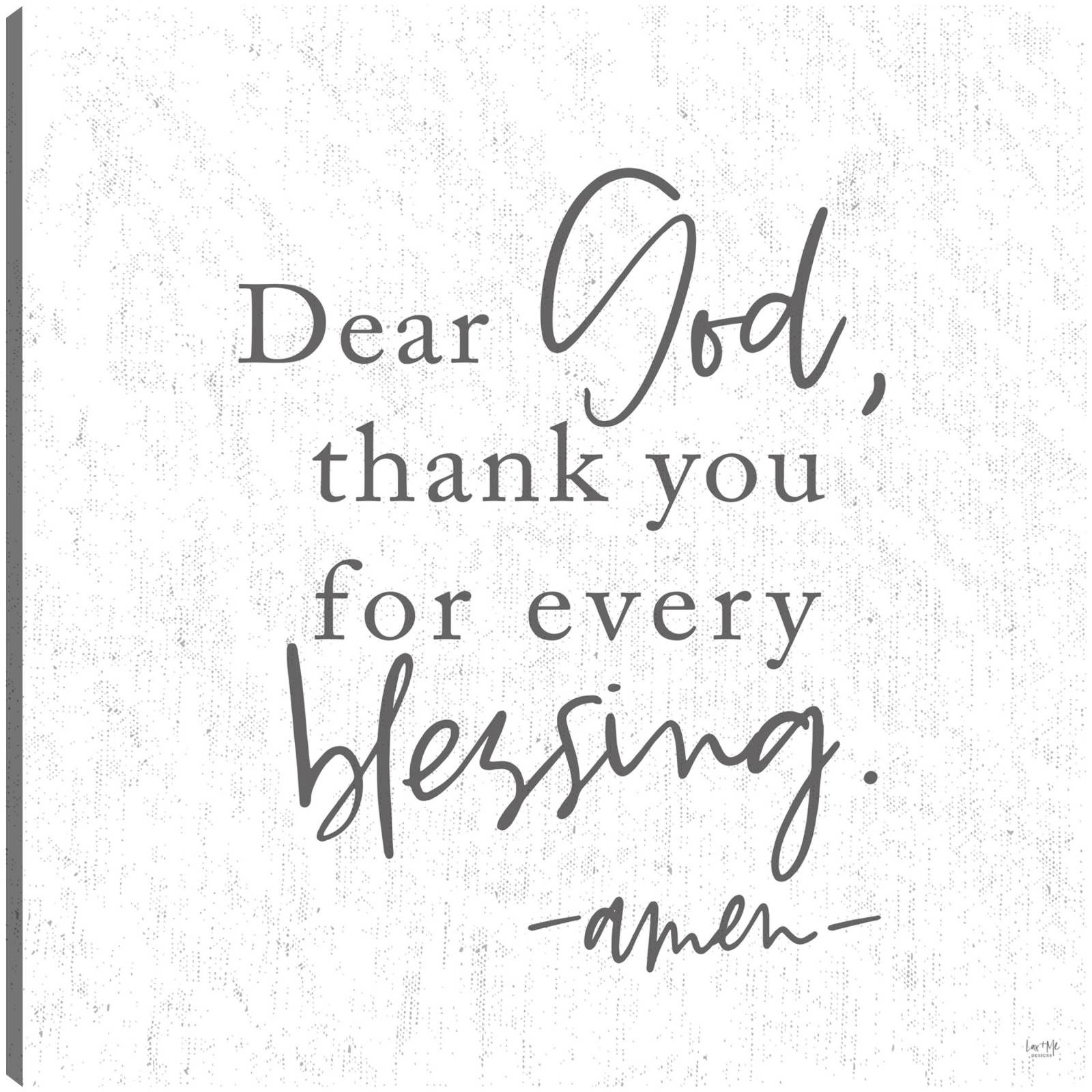 Cuadro Decorativo Gracias por cada bendicion 36 cm x 36 cm