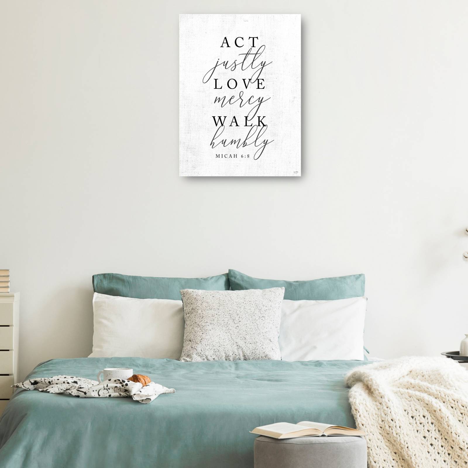 Cuadro Decorativo Actuar con justicia 53 cm x 71 cm