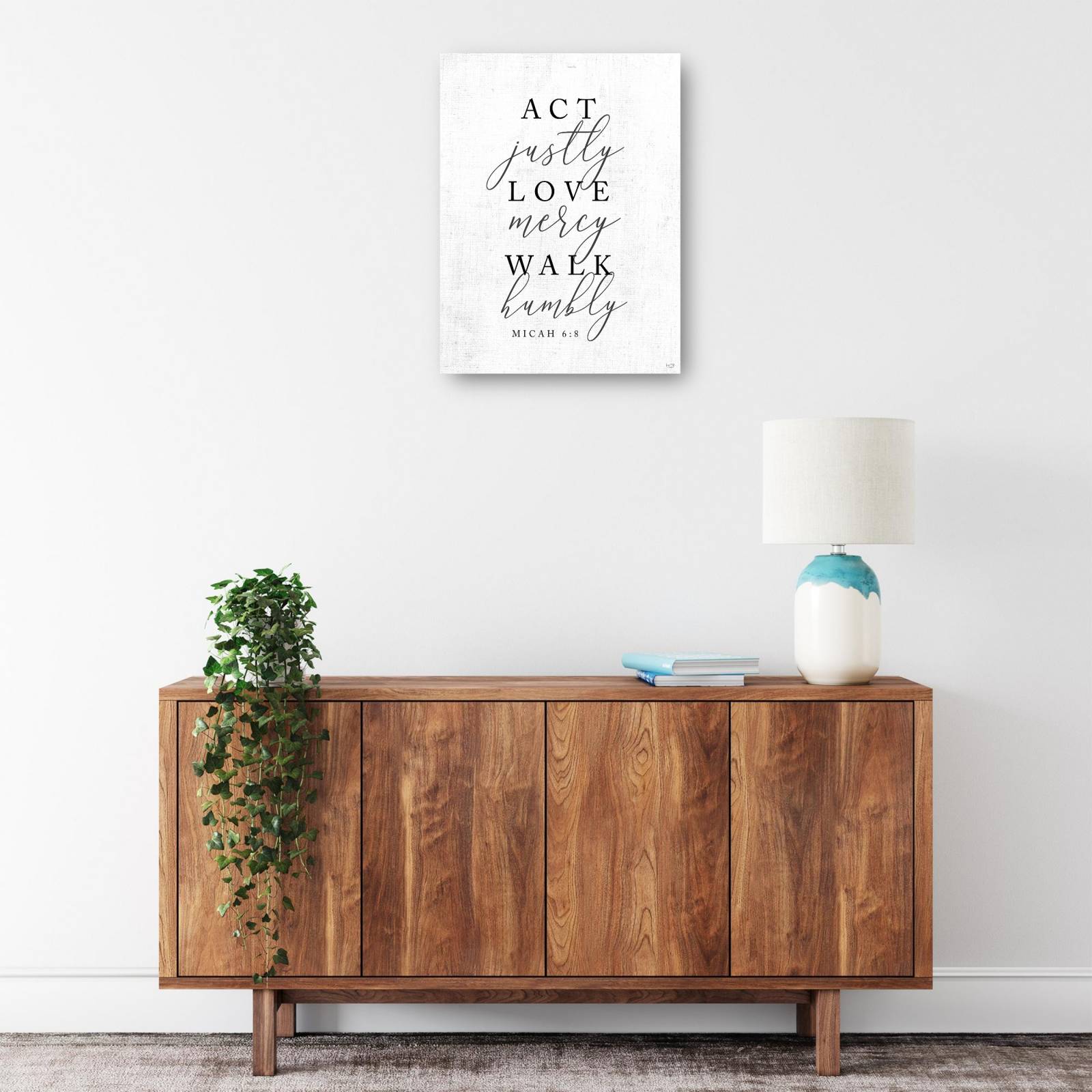 Cuadro Decorativo Actuar con justicia 53 cm x 71 cm