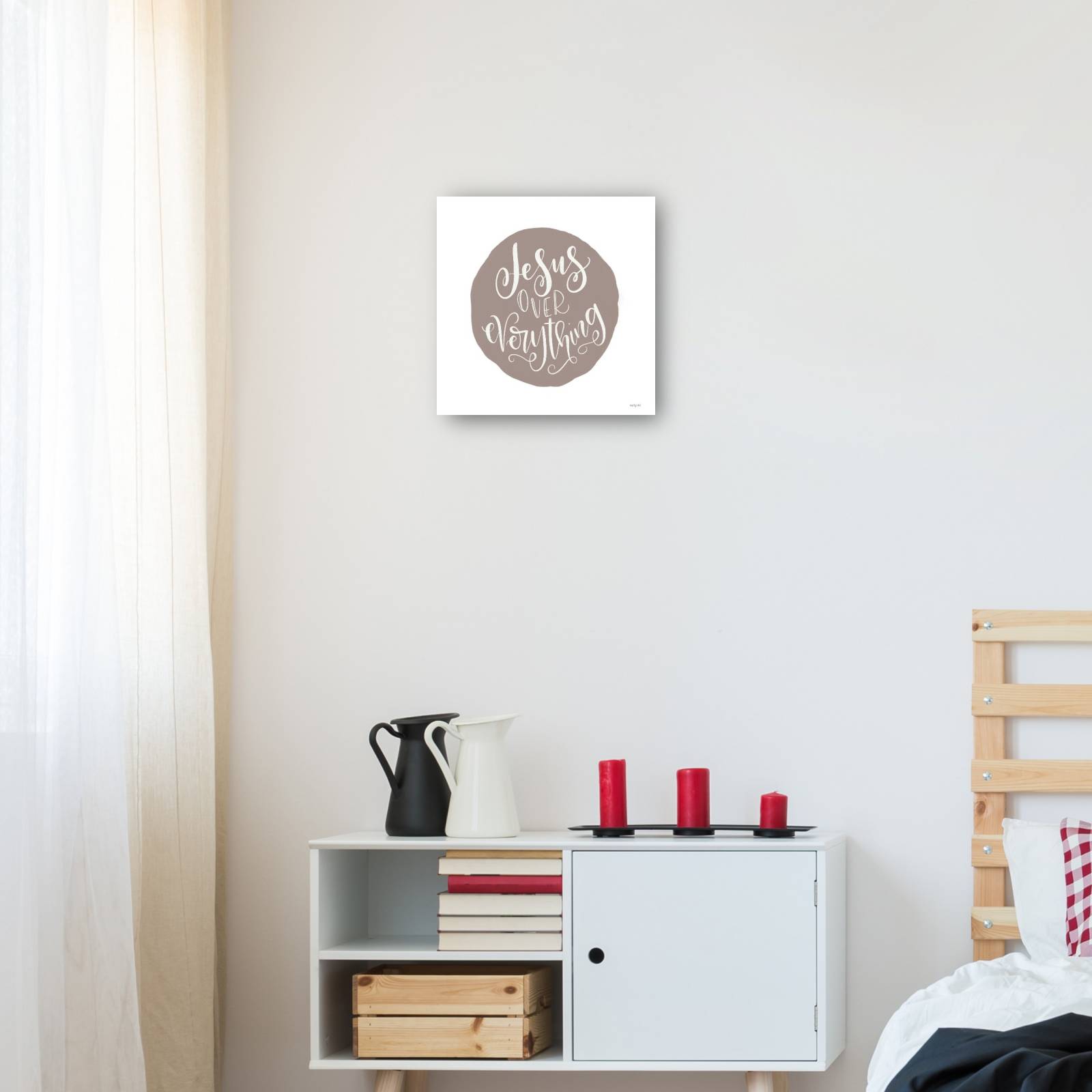 Cuadro Decorativo Jesus sobre todo 46 cm x 46 cm