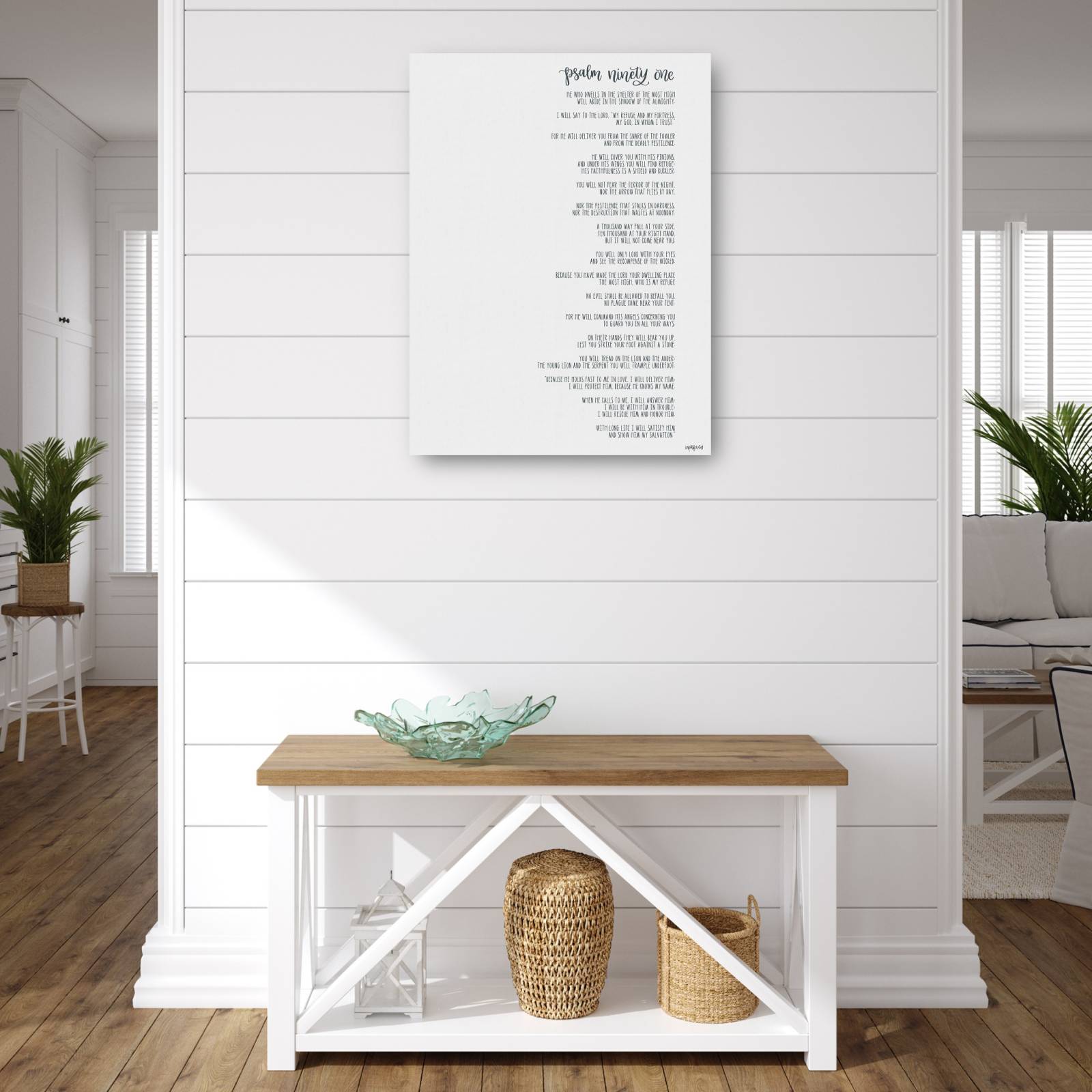 Cuadro Decorativo   Salmo noventa y uno 61 cm x 81 cm