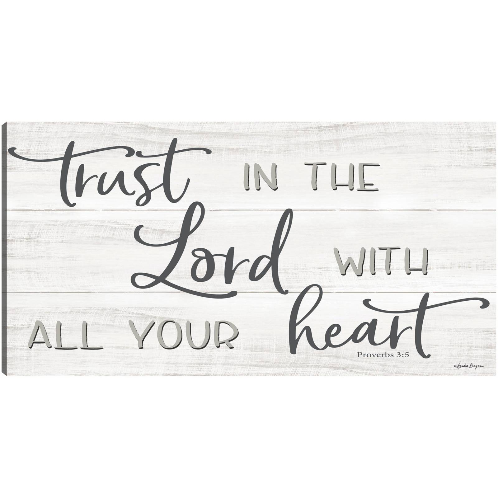 Cuadro Decorativo   Confia en el Senor 127 cm x 66 cm