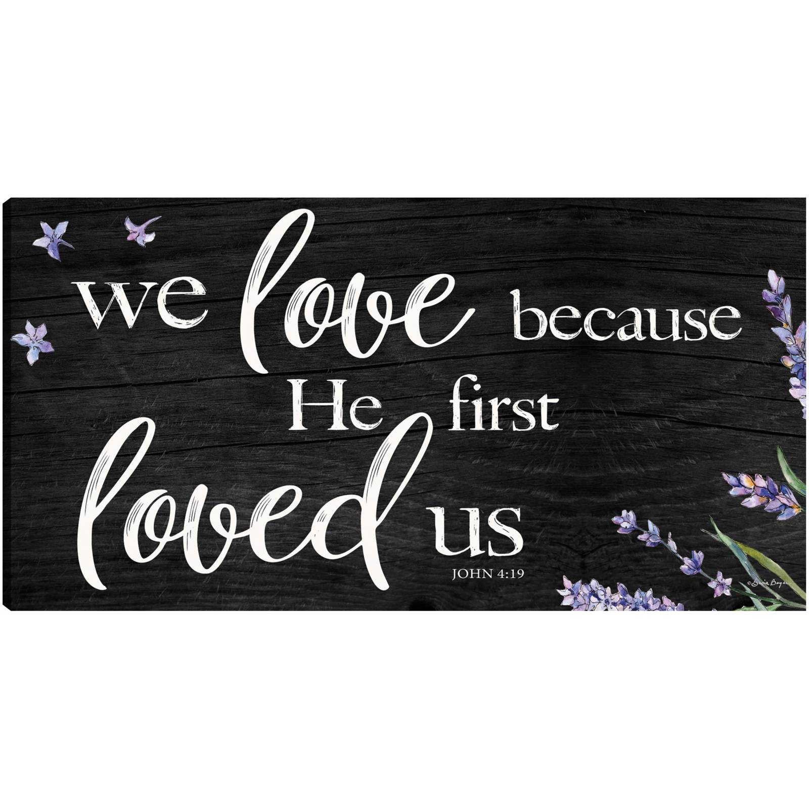 Cuadro Decorativo   el nos amo primero 102 cm x 53 cm