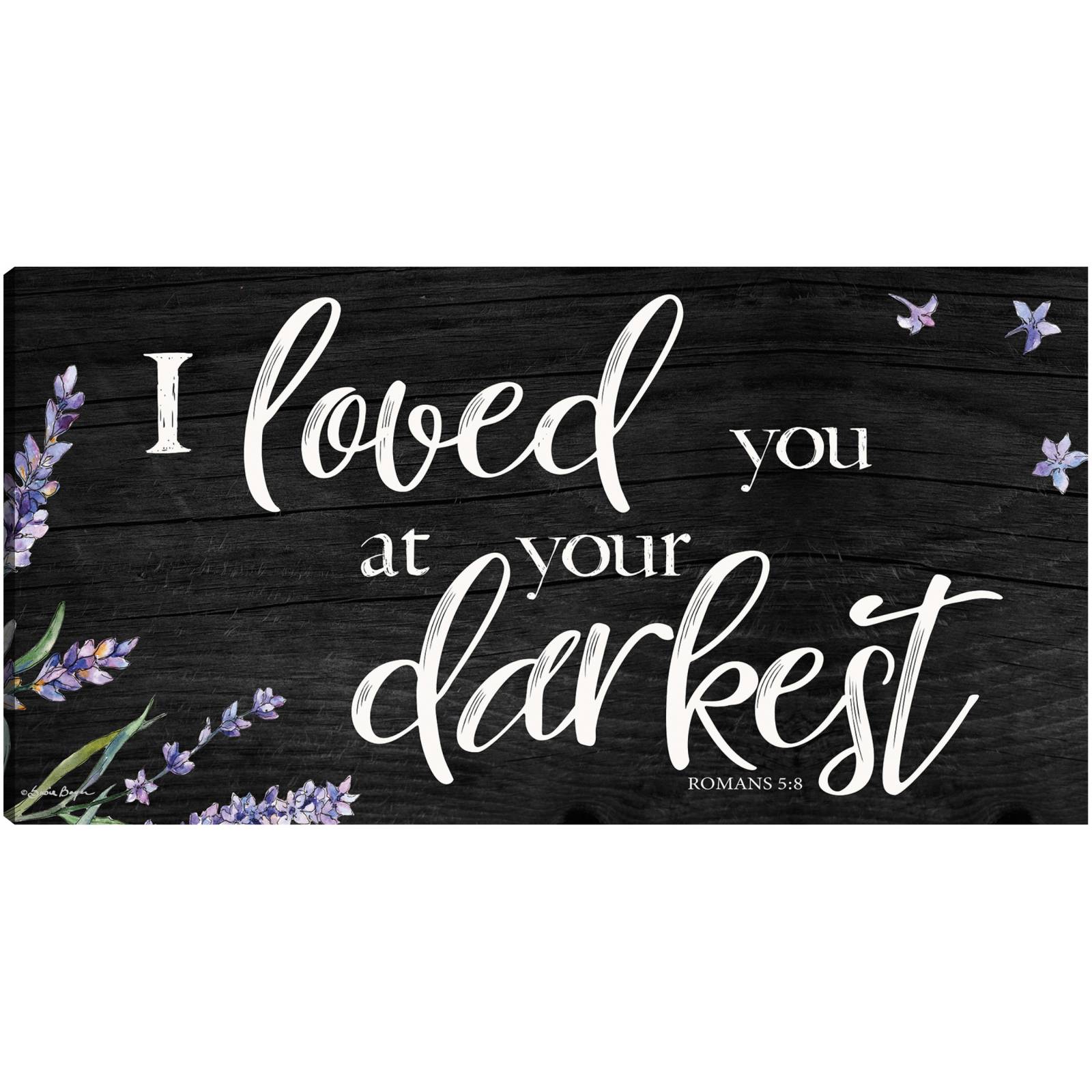 Cuadro Decorativo   Te ame en tu momento mas oscuro 127 cm x 66 cm