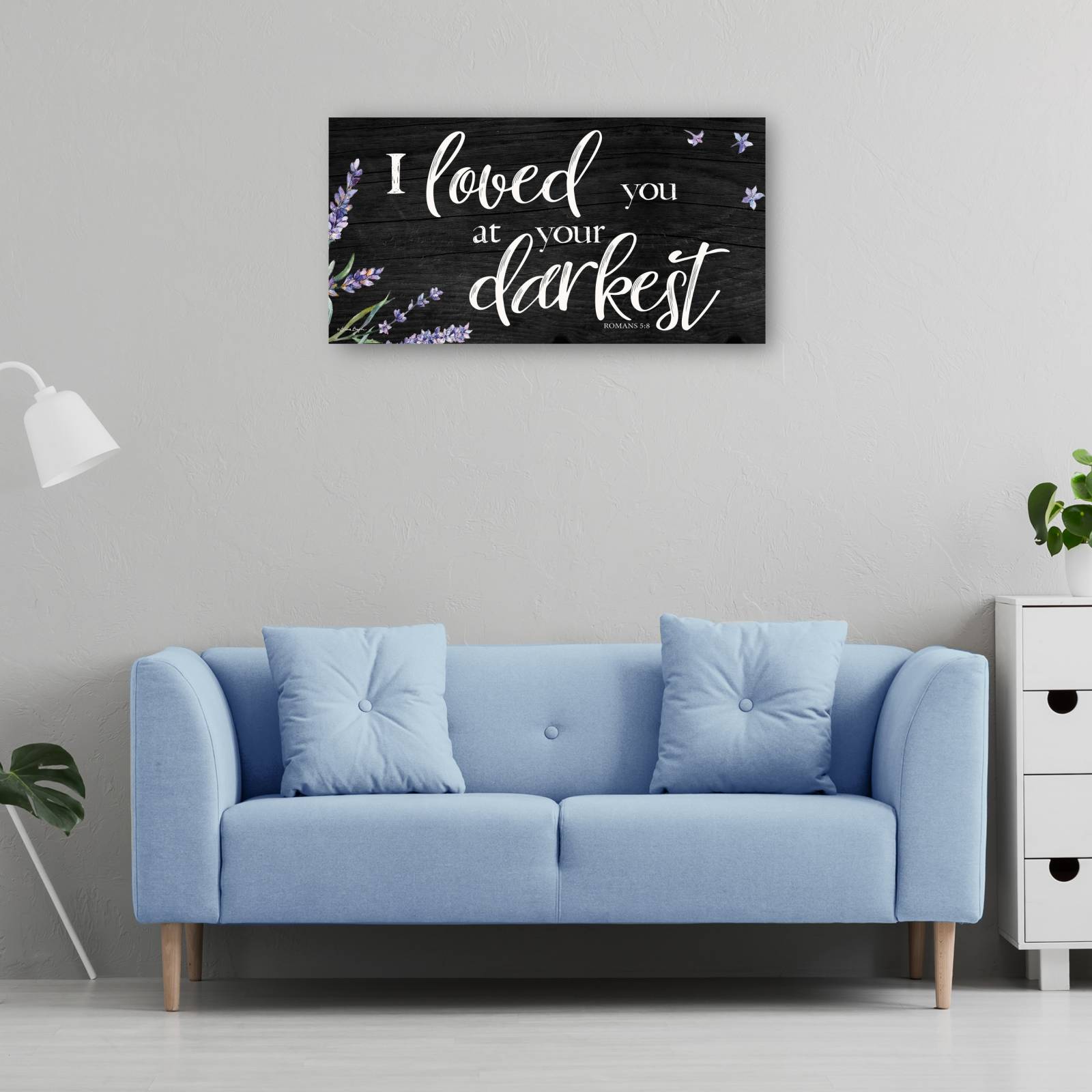 Cuadro Decorativo   Te ame en tu momento mas oscuro 127 cm x 66 cm