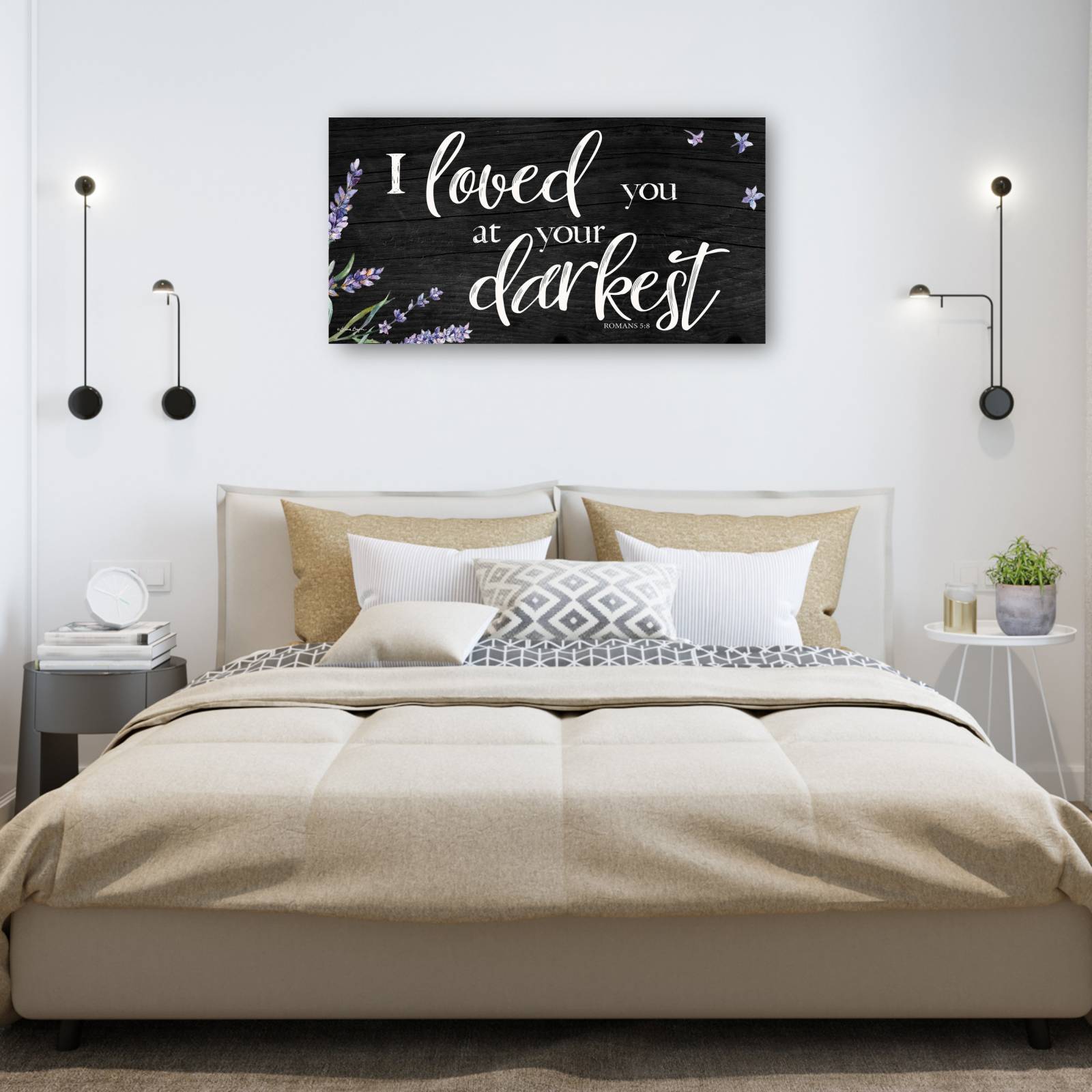 Cuadro Decorativo   Te ame en tu momento mas oscuro 127 cm x 66 cm