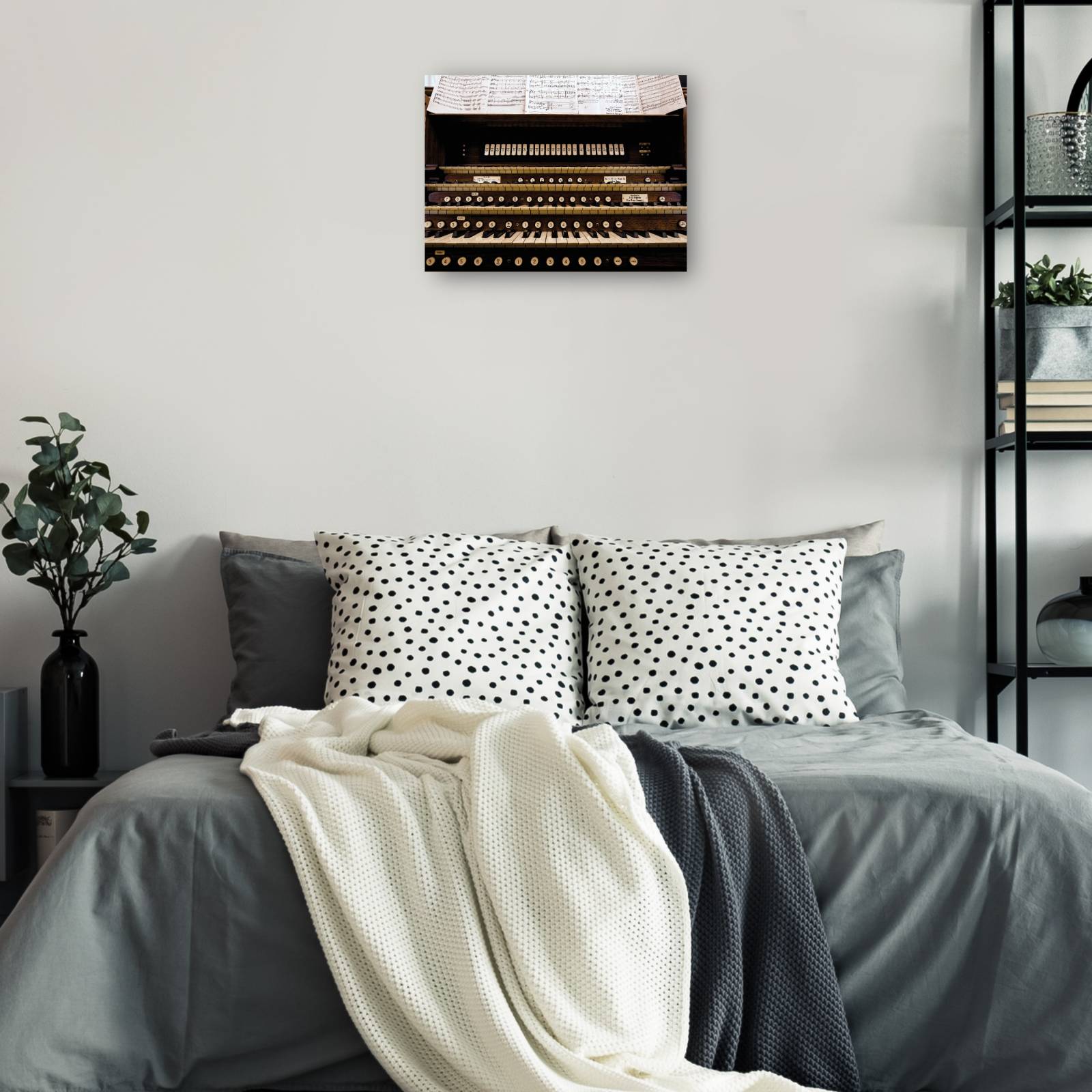 Cuadro Decorativo   Consola de organo de tubos 142 cm x 107 cm