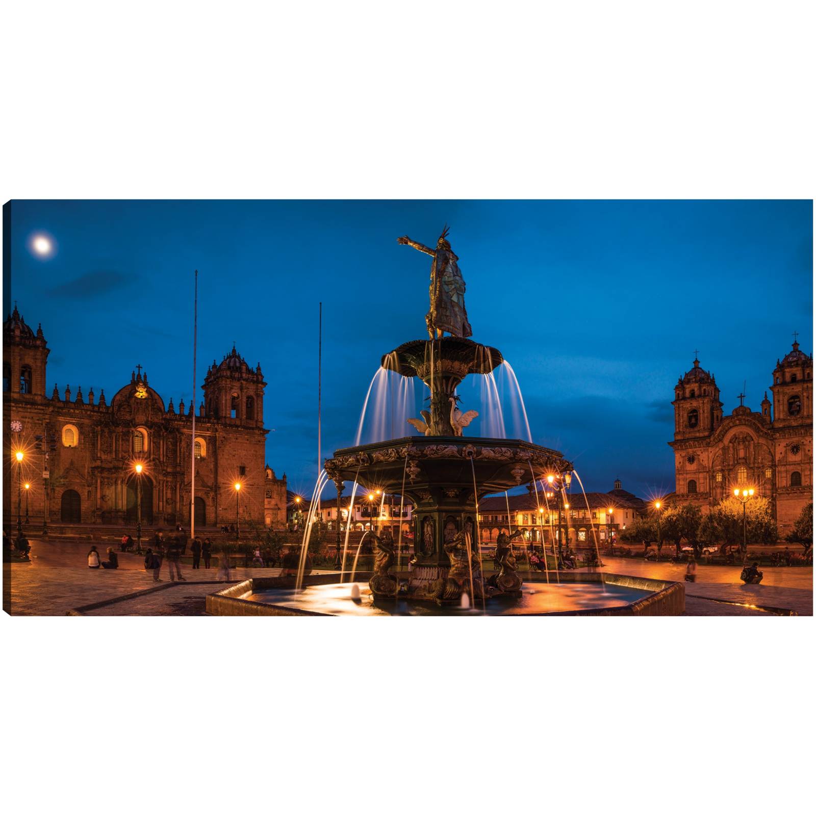 Cuadro Decorativo Fuente en La Cetedral 127 cm x 66 cm