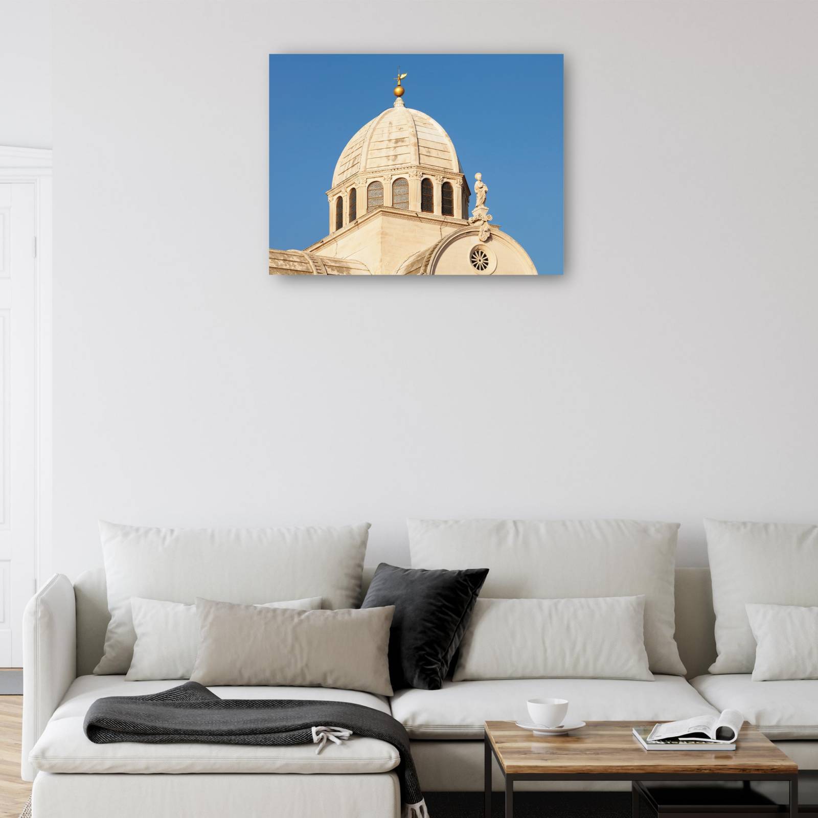 Cuadro Decorativo   Cupula de la Catedral de Sibenik 109 cm x 81 cm