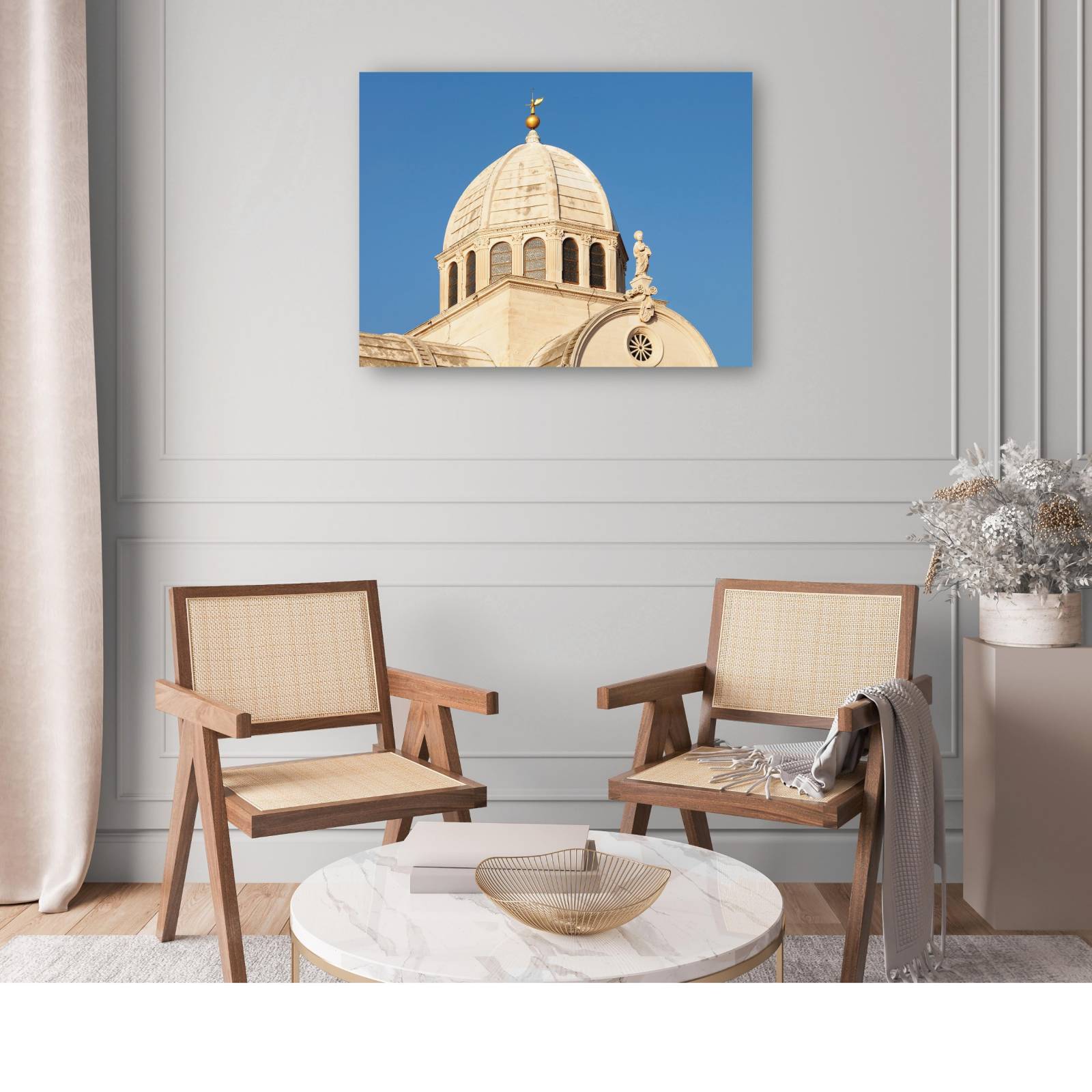 Cuadro Decorativo   Cupula de la Catedral de Sibenik 109 cm x 81 cm