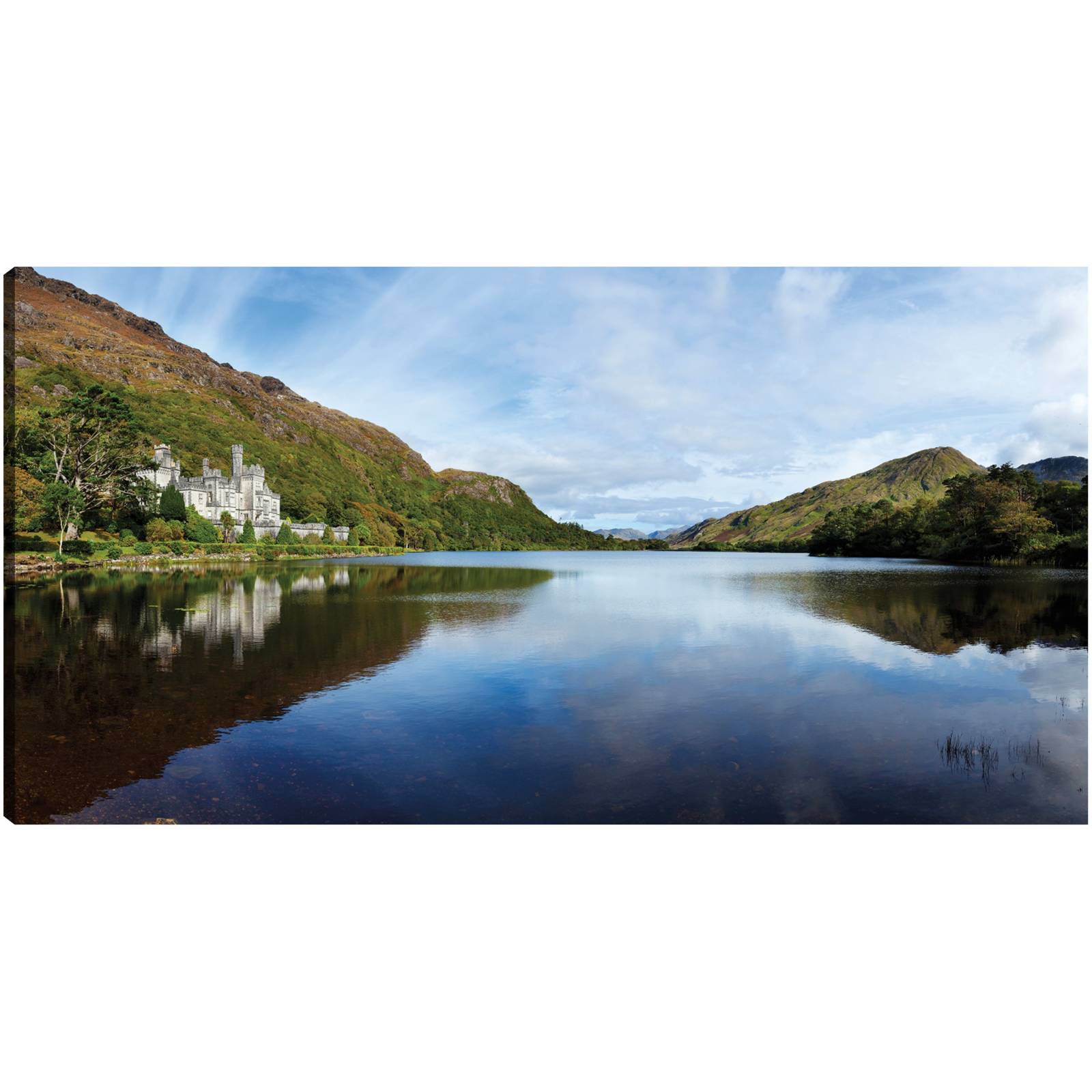 Cuadro Decorativo   Abadia de Kylemore en Irlanda 142 cm x 74 cm