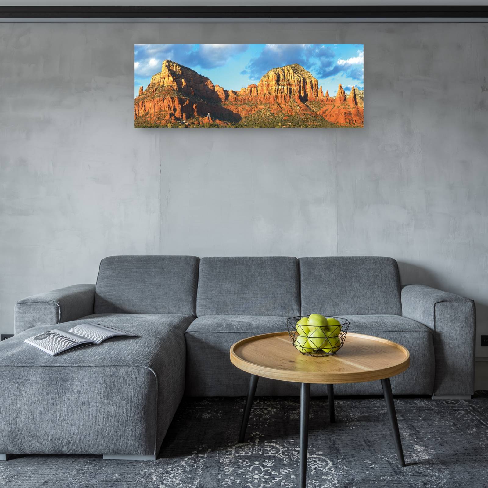 Cuadro Decorativo Capilla de la Santa Cruz Sedona 127 cm x 46 cm