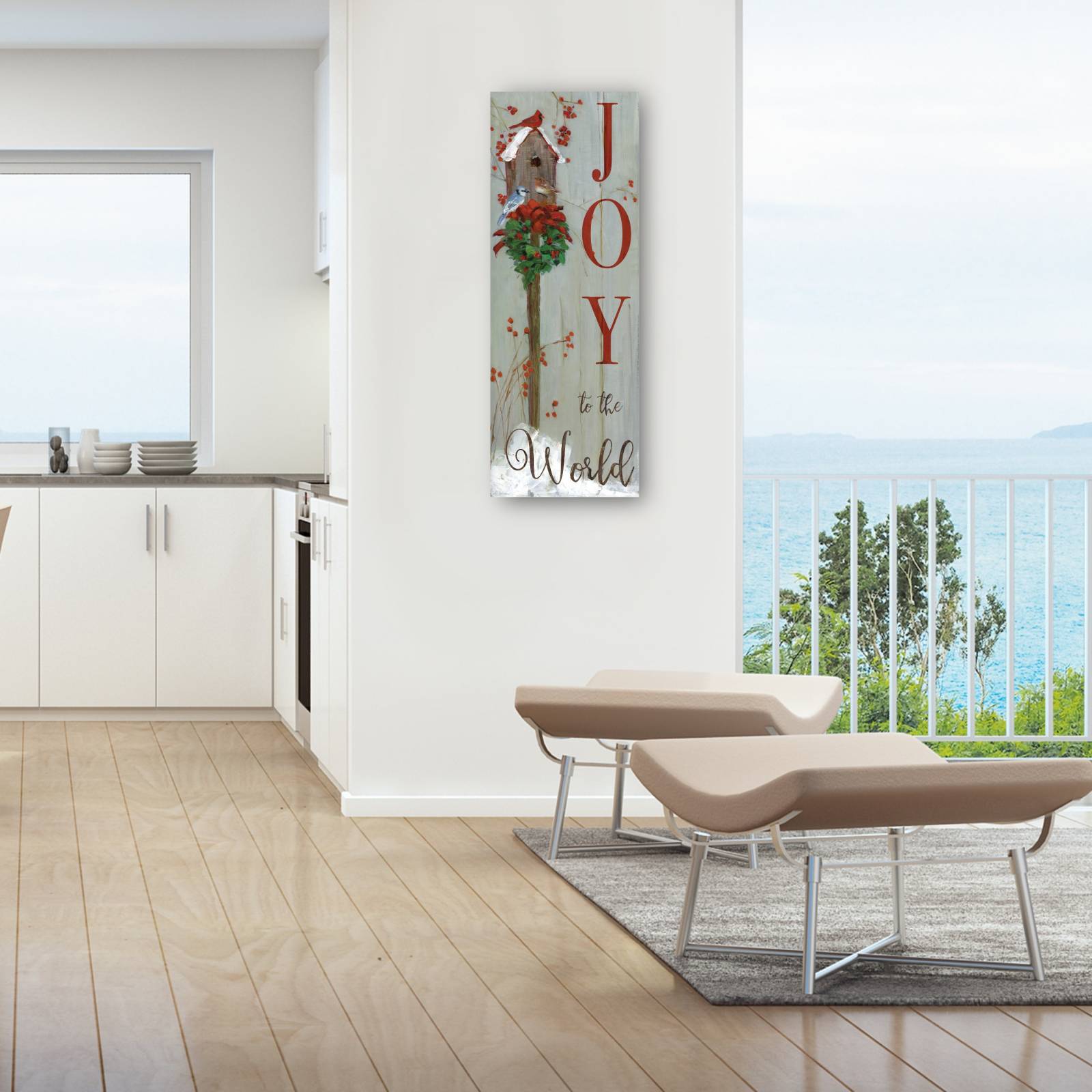 Cuadro Decorativo alegria cardenales 36 cm x 97 cm