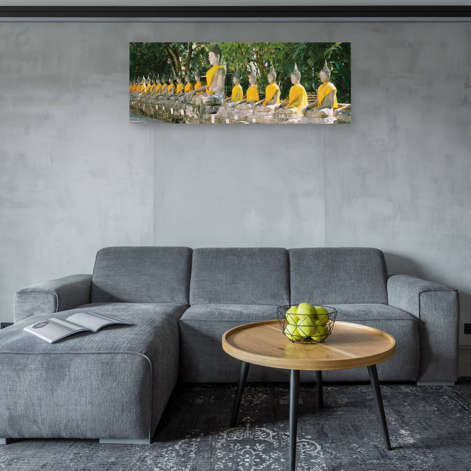 Cuadro Decorativo Budas tailandeses 152 cm x 56 cm