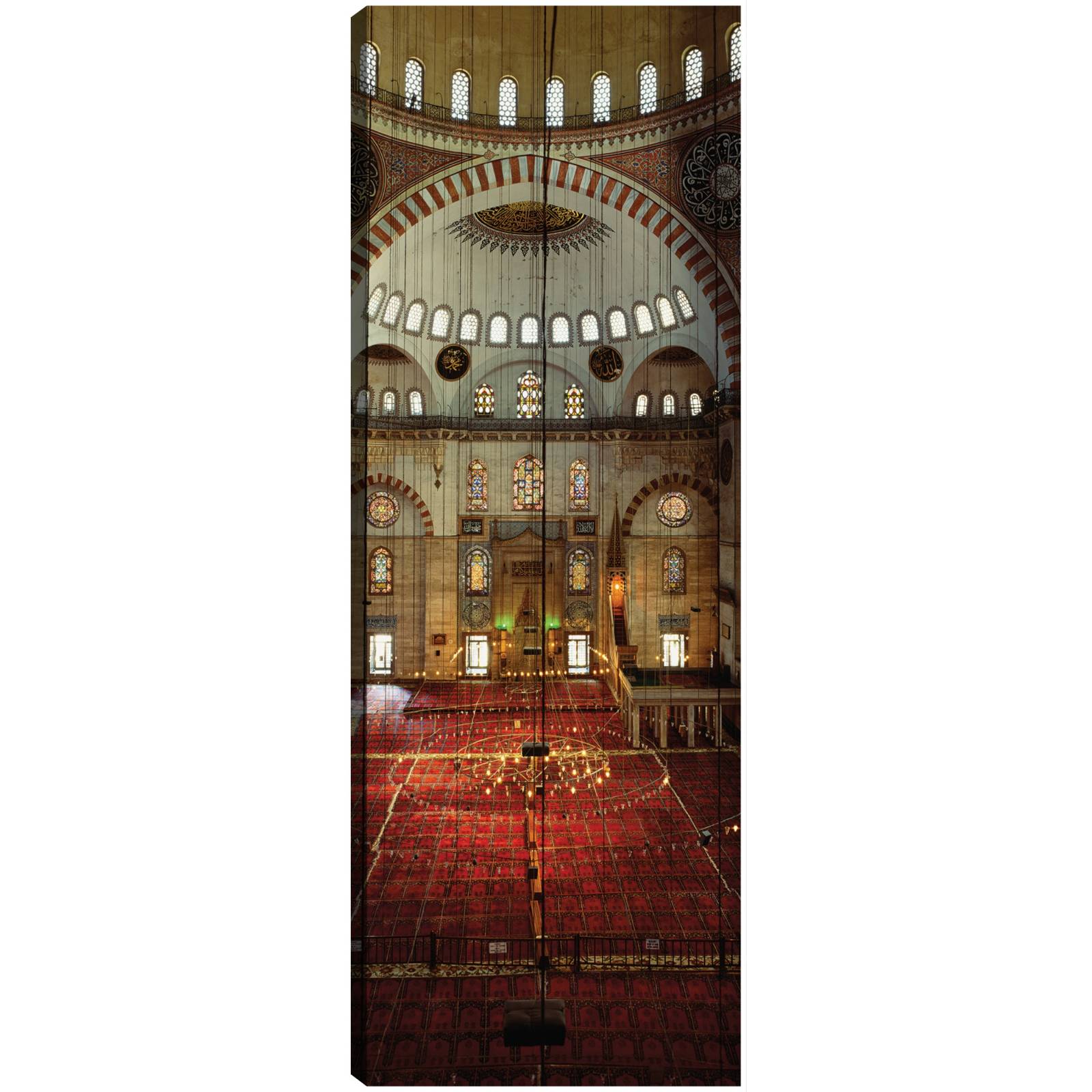 Cuadro Decorativo   Interior de la Mezquita de Süleymaniye 36 cm x 97 cm