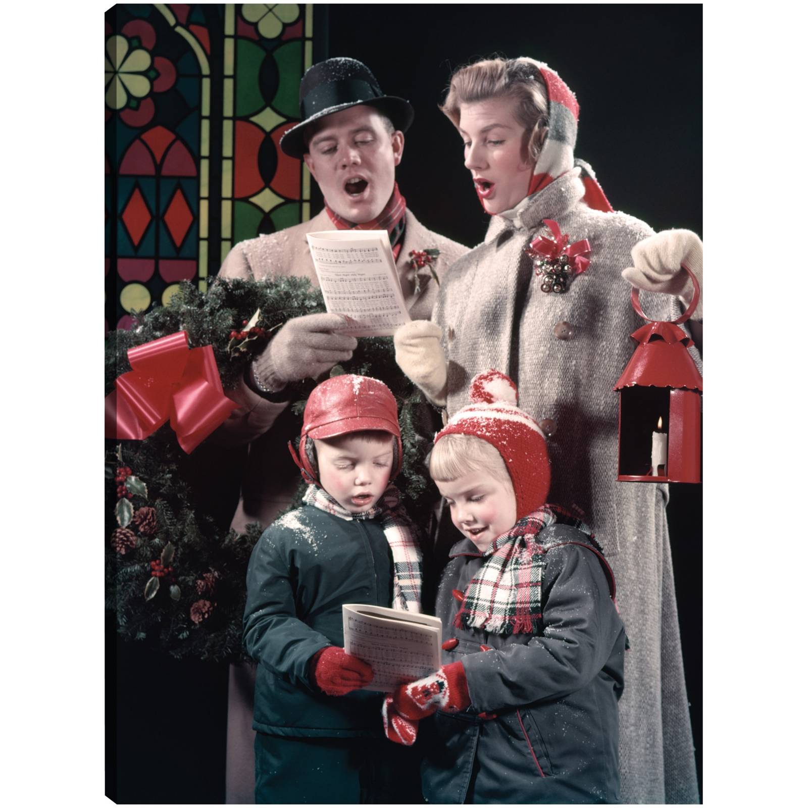 Cuadro Decorativo   villancicos familiares 61 cm x 81 cm