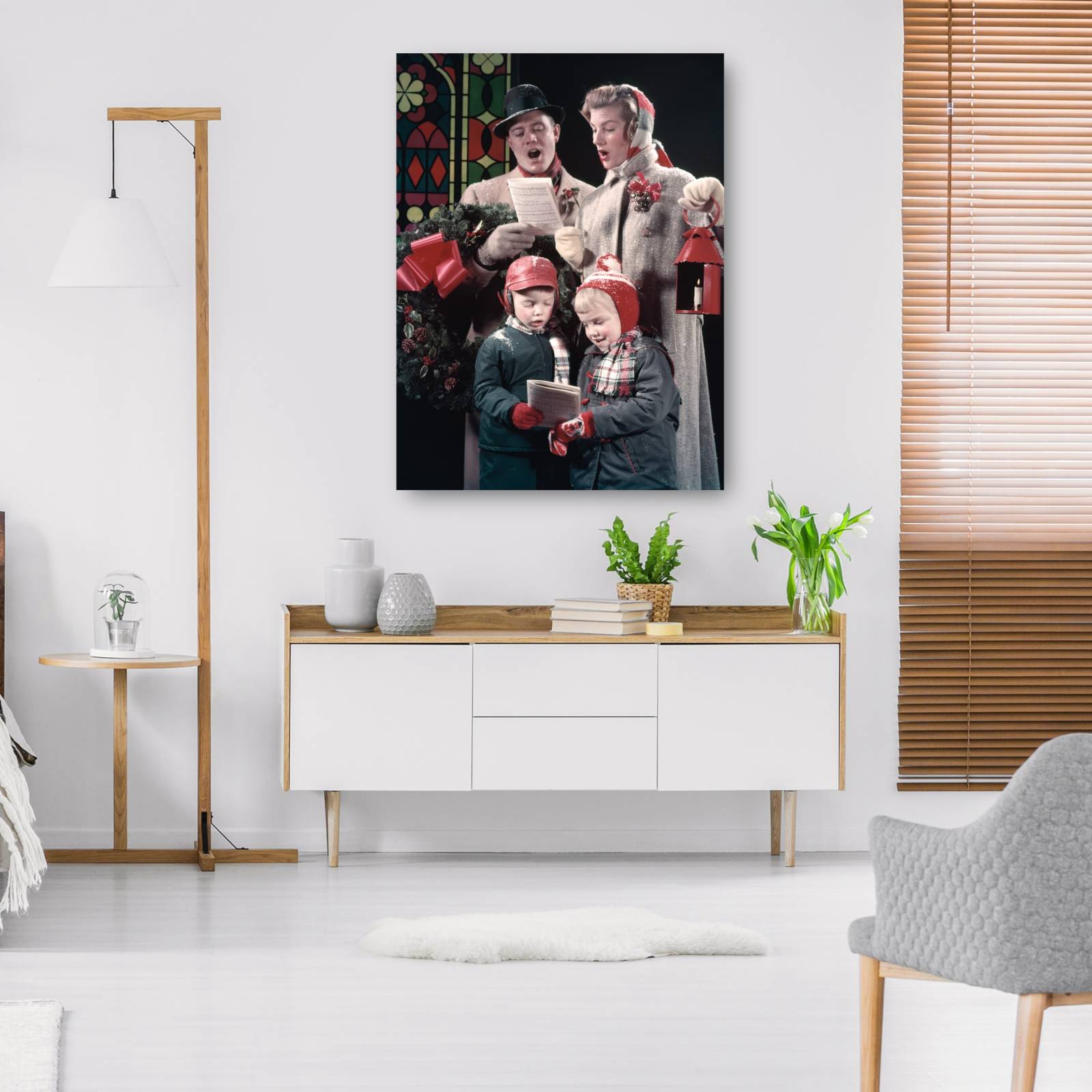 Cuadro Decorativo villancicos familiares 89 cm x 117 cm